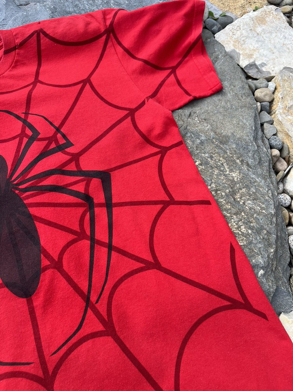 Marvel Comics × Vintage Vintage Spider-Man y2k all over print tee t-shirt spyder web Size US M / EU 48-50 / 2 - 11 Thumbnail