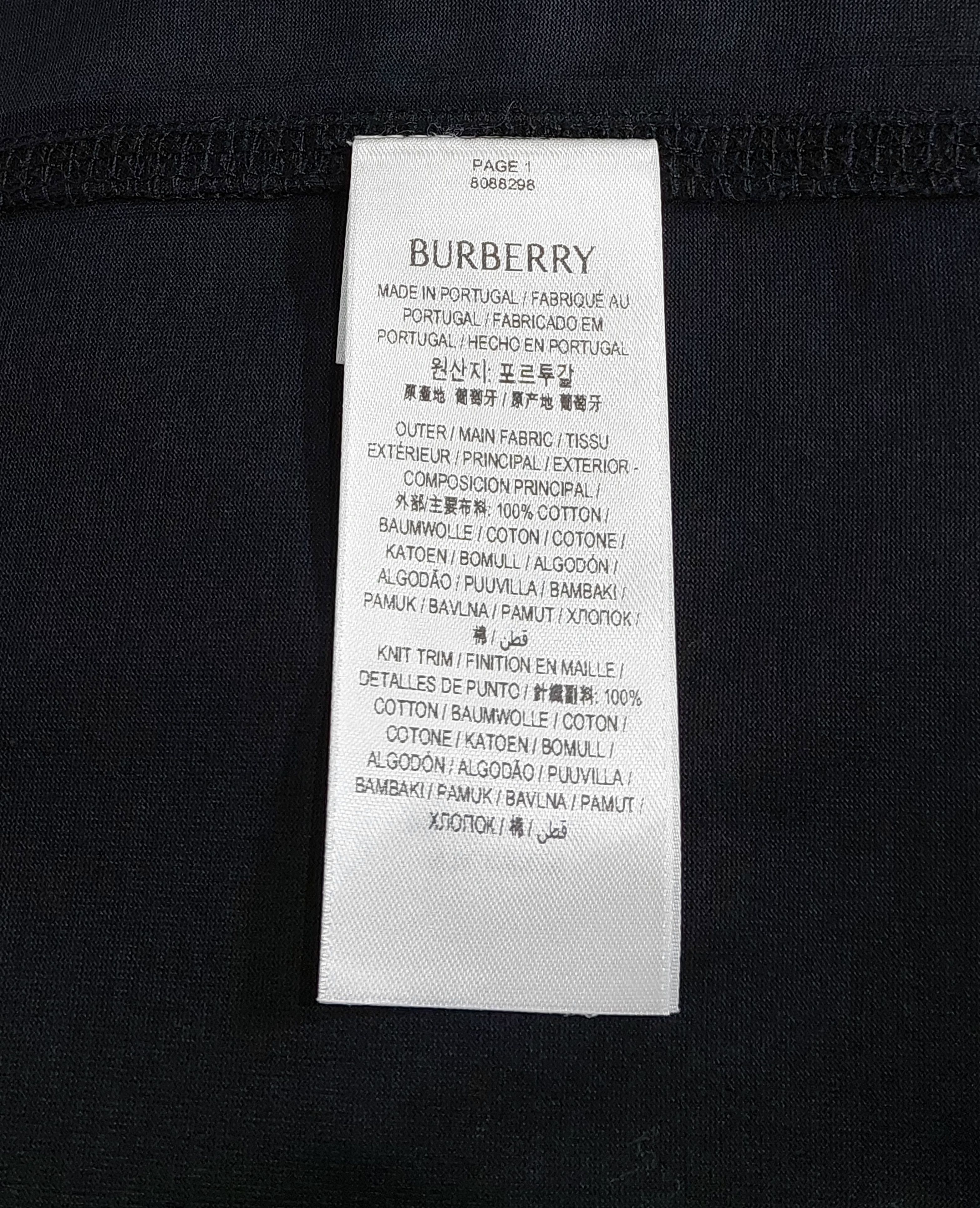 Burberry EKD embroidered logo tshirt - black XL Size US XL / EU 56 / 4 - 4 Thumbnail