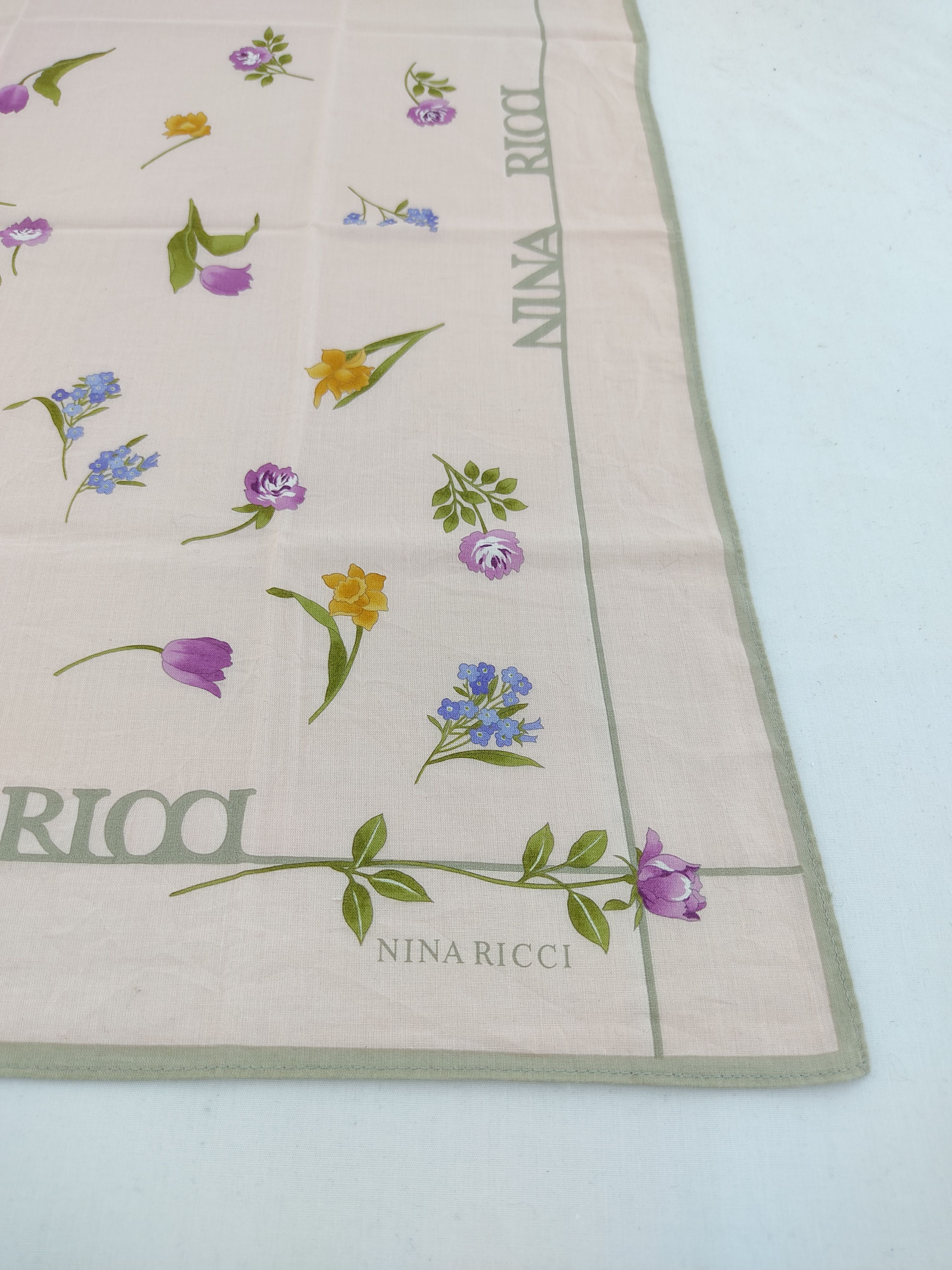 Nina Ricci Vintage Nina Ricci Handkerchief / Neckwear / Bandana Size ONE SIZE - 4 Thumbnail