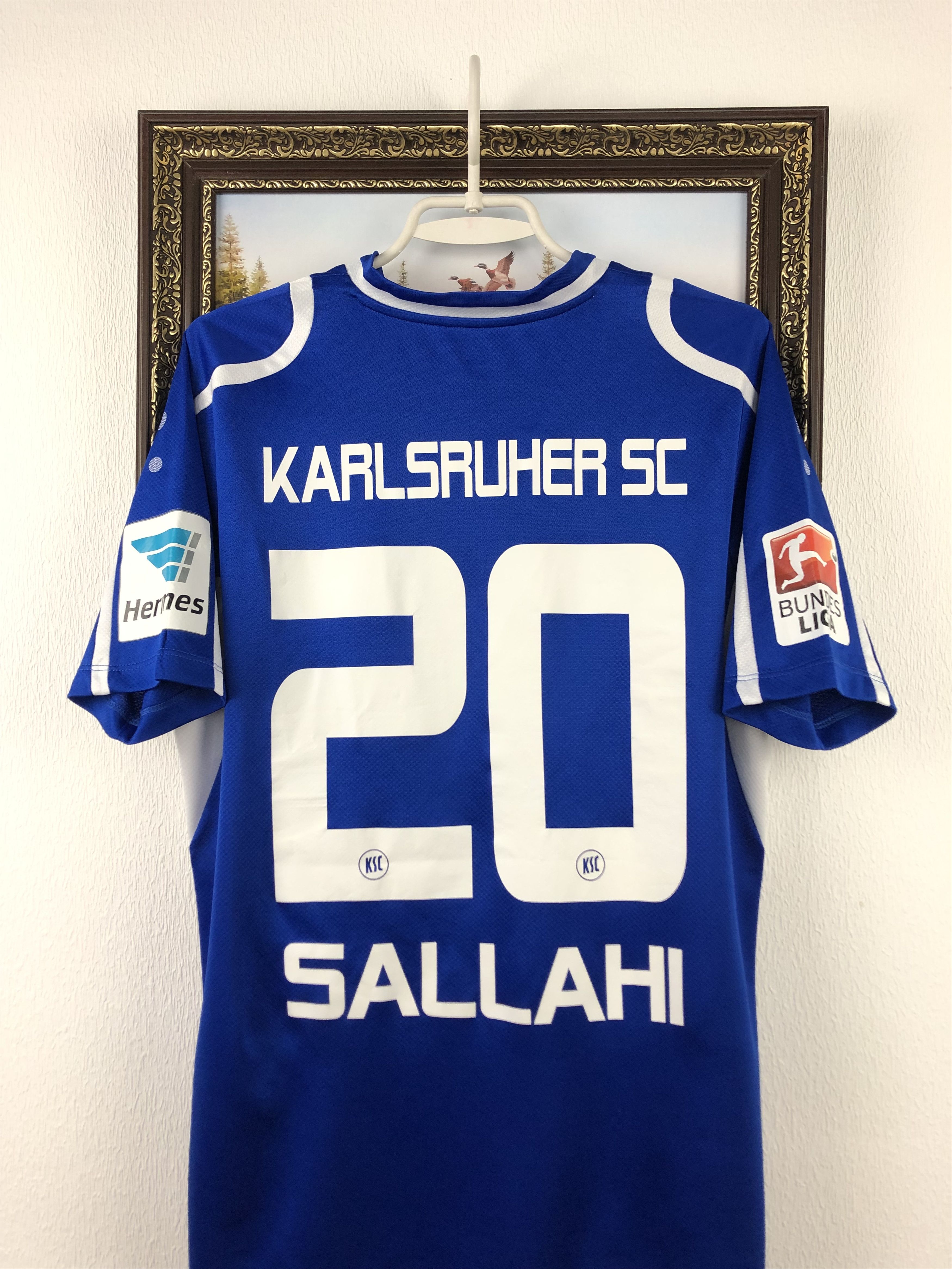 Other Karlsruher shirt Soccer Jersey #20 Sallahi Match Worn Size US L / EU 52-54 / 3 - 2 Thumbnail