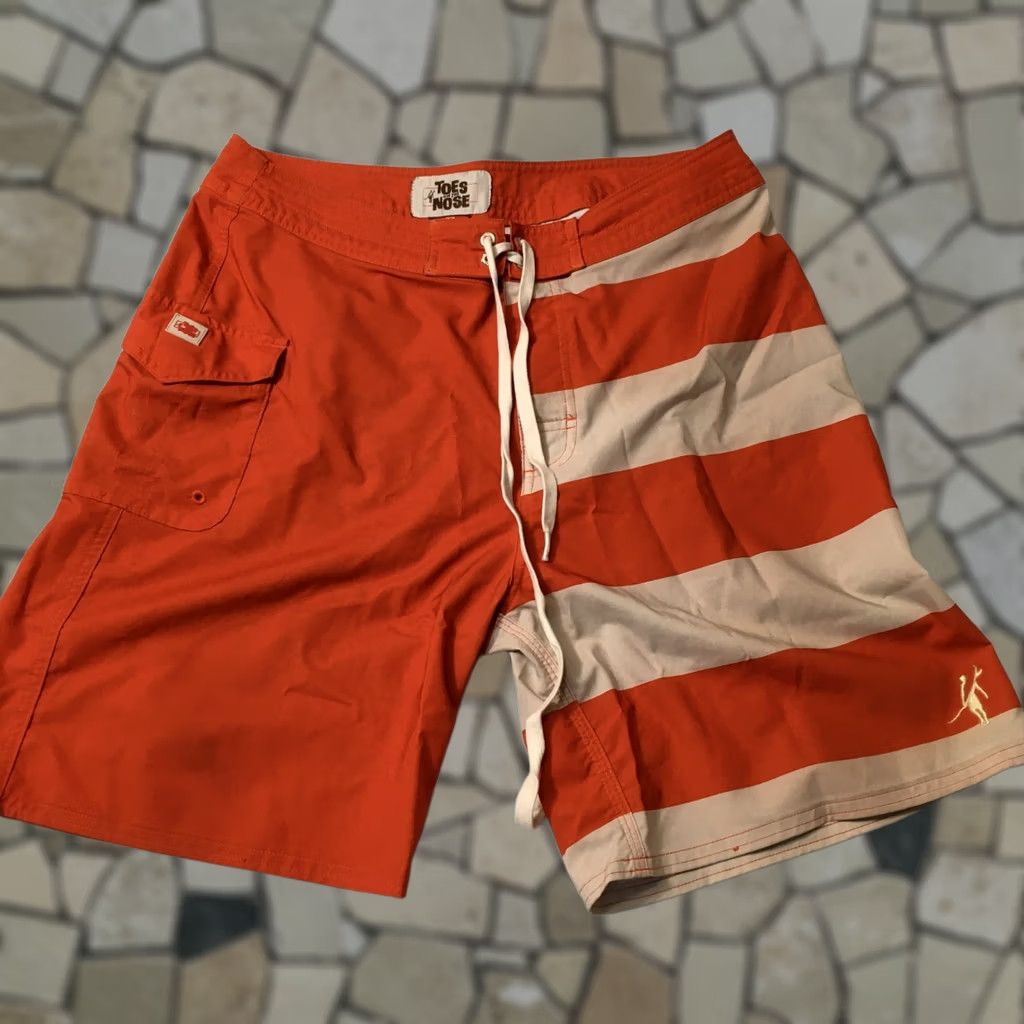 Swims Toes on the Nose Swim Shorts Orange Hawaiian Size 32 Nylon Mens Size US 32 / EU 48 - 1 Thumbnail
