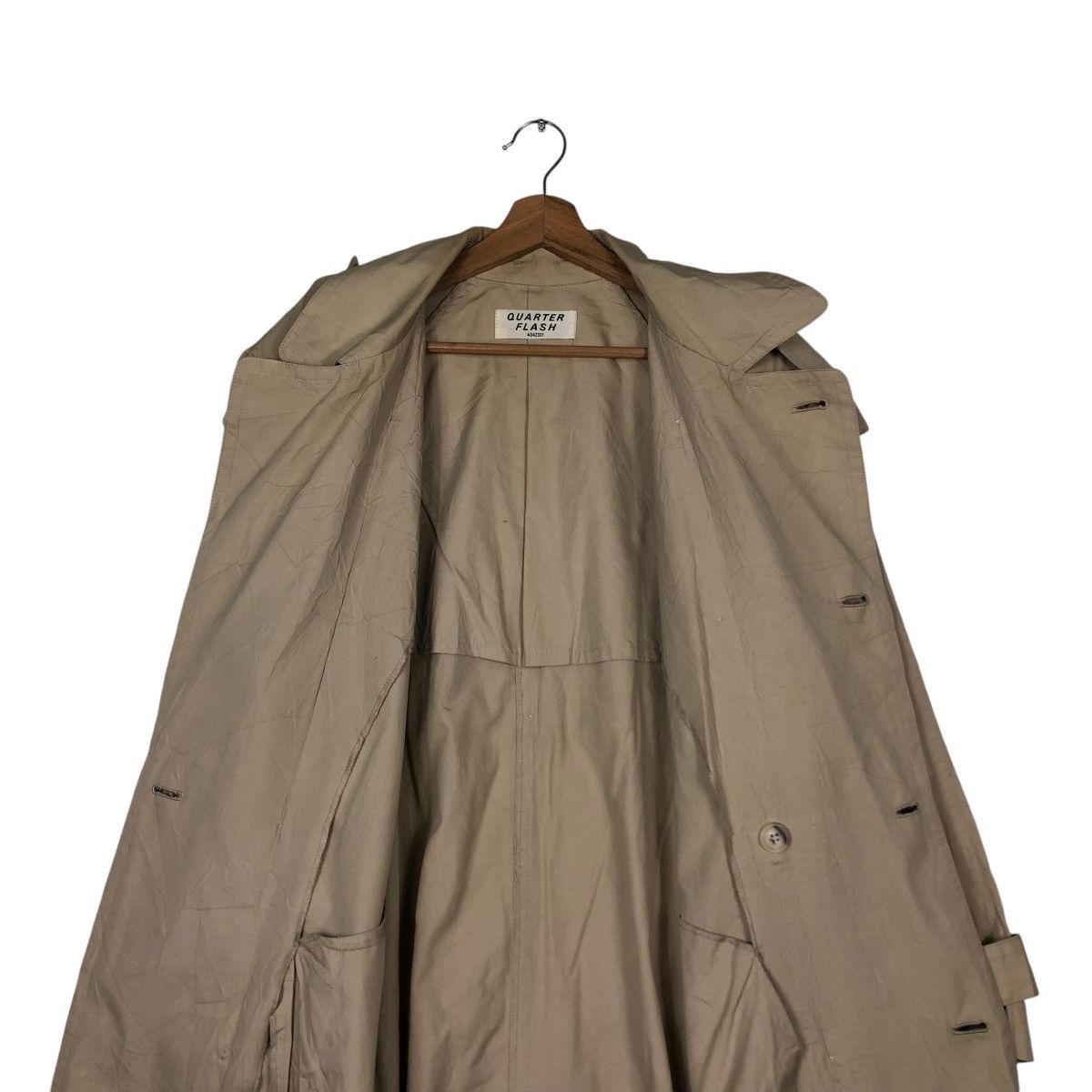 Japanese Brand 🔥VINTAGE TRENCH COATS DOUBLE BREAST QUARTER FLASH 4042331 Size US M / EU 48-50 / 2 - 17 Thumbnail