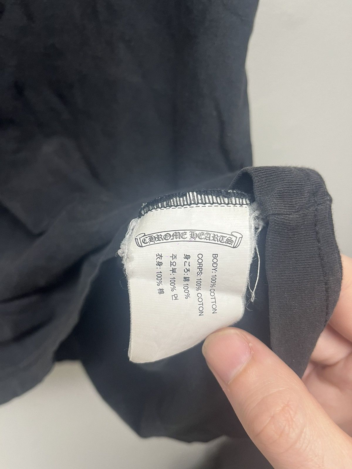 Chrome Hearts Vintage Chrome Hearts Fancy Star Logo Pocket Tshirt Size US L / EU 52-54 / 3 - 10 Thumbnail