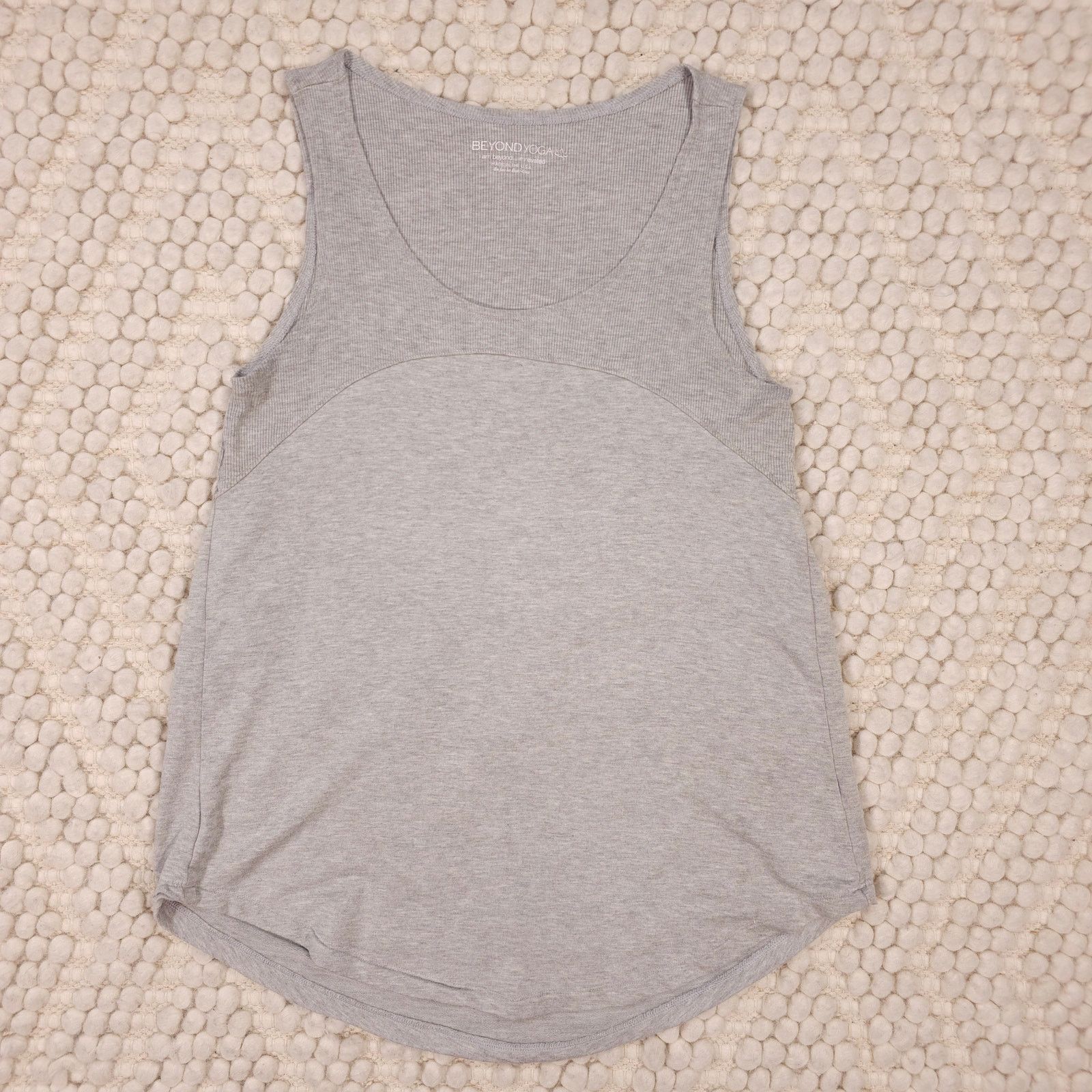 Beyond Yoga Beyond Yoga Open Back Draped Tank Top Gray Sz Small Size S / US 4 / IT 40 - 6 Thumbnail