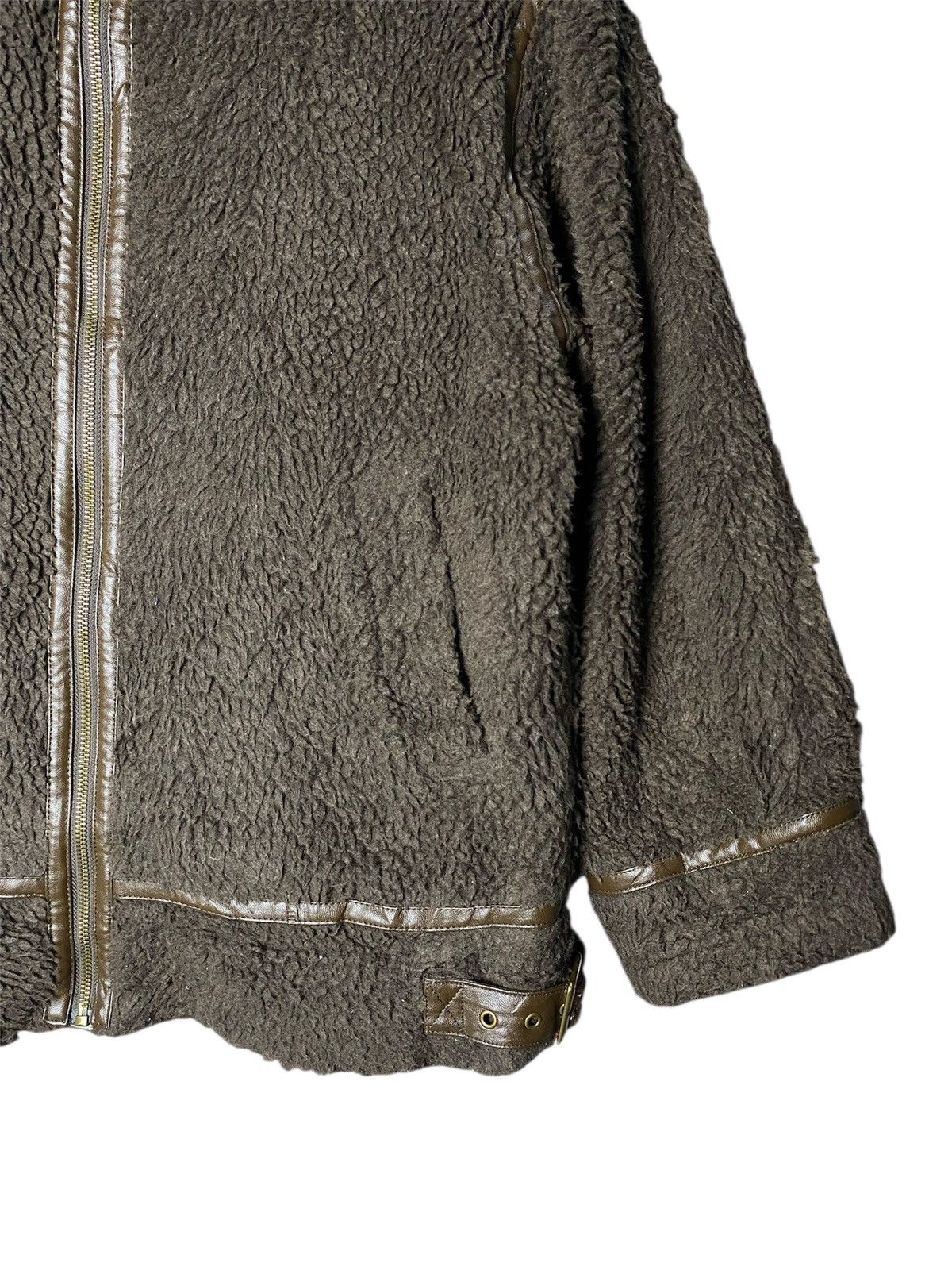 Japanese Brand Lunacion Deep Pile Brown Fleece Sherpa Zipper Jacket Size US M / EU 48-50 / 2 - 3 Thumbnail