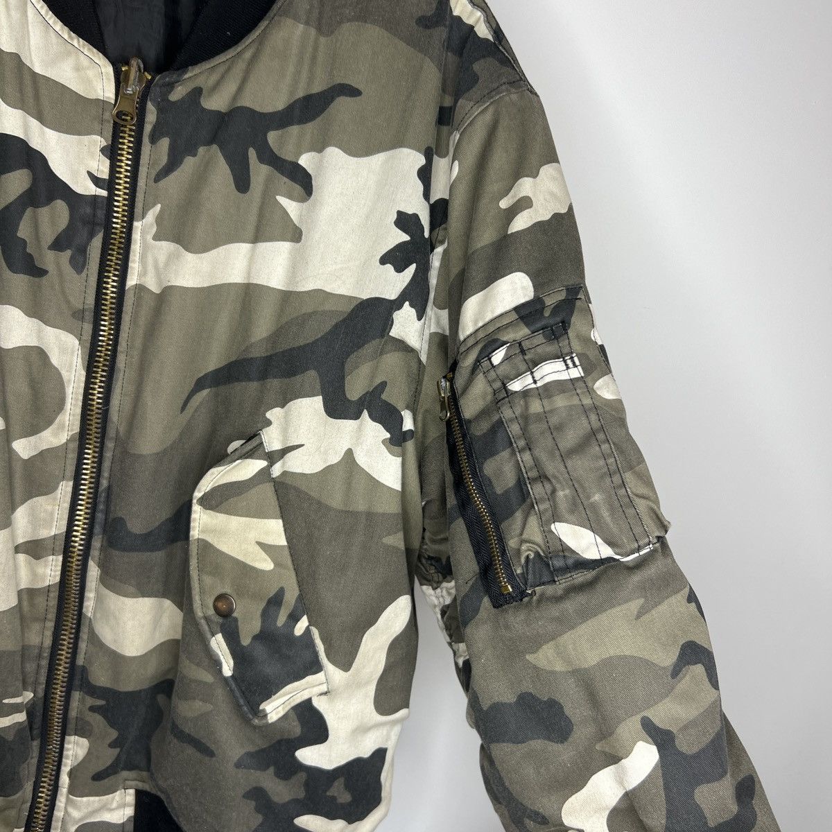 Vintage MA 1 FLYERS ARMY BOMBER JACKET TRAVIS SCOTT STYLE Size US L / EU 52-54 / 3 - 5 Thumbnail