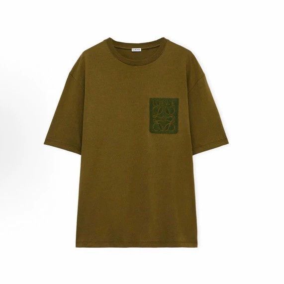 Loewe LOEWE Embroidered flower pocket decorated short sleeve T-s Size US M / EU 48-50 / 2 - 7 Thumbnail