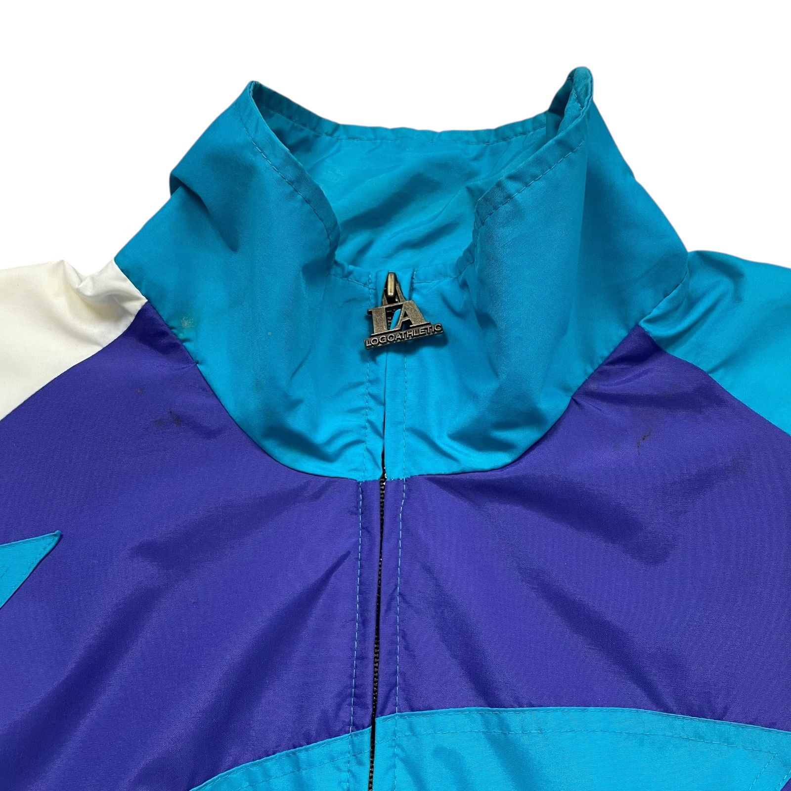 NBA VTG 90s CHARLOTTE HORNETS LOGO ATHLETIC SHARKTOOTH JACKET Size US L / EU 52-54 / 3 - 8 Thumbnail