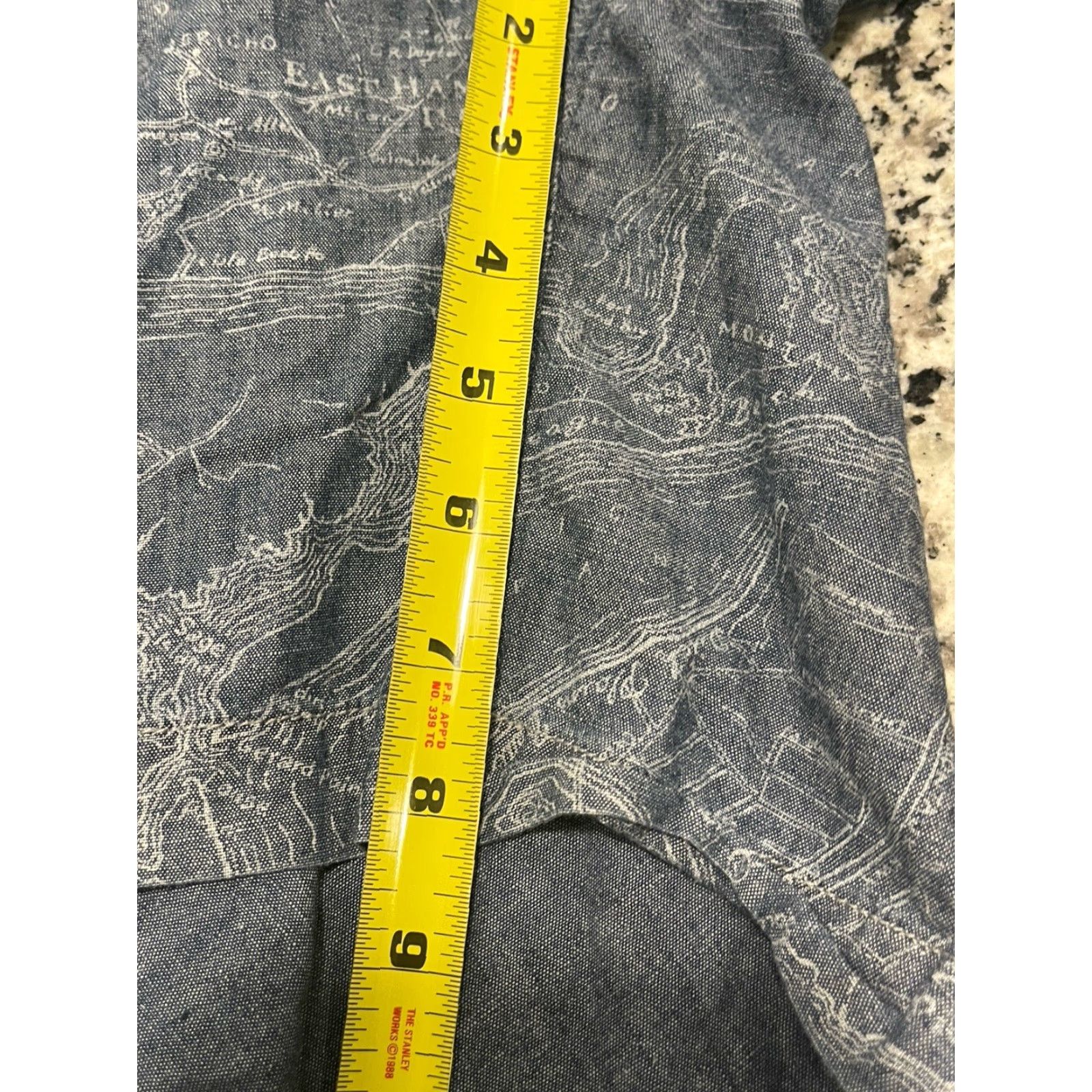 Polo Ralph Lauren Polo Ralph Lauren Shorts Mens 32 Blue Map Chino Flat Front Cotton Casual Travel Mens Size US XS / EU 42 / 0 - 6 Thumbnail