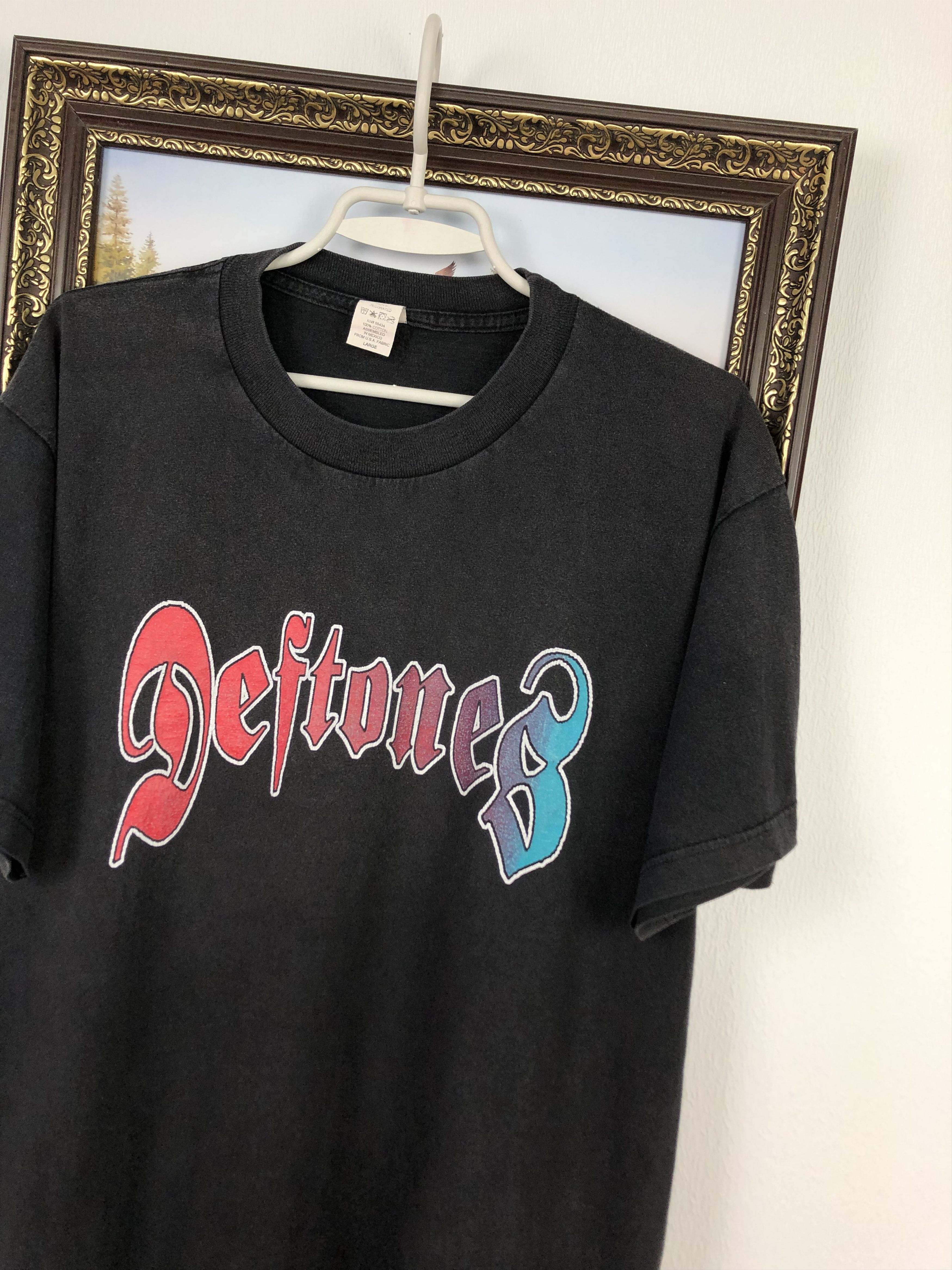 Band Tees Vintage 90's Deftones Around the Fur Lucky 13 Band Shirt Tee Size US L / EU 52-54 / 3 - 4 Thumbnail