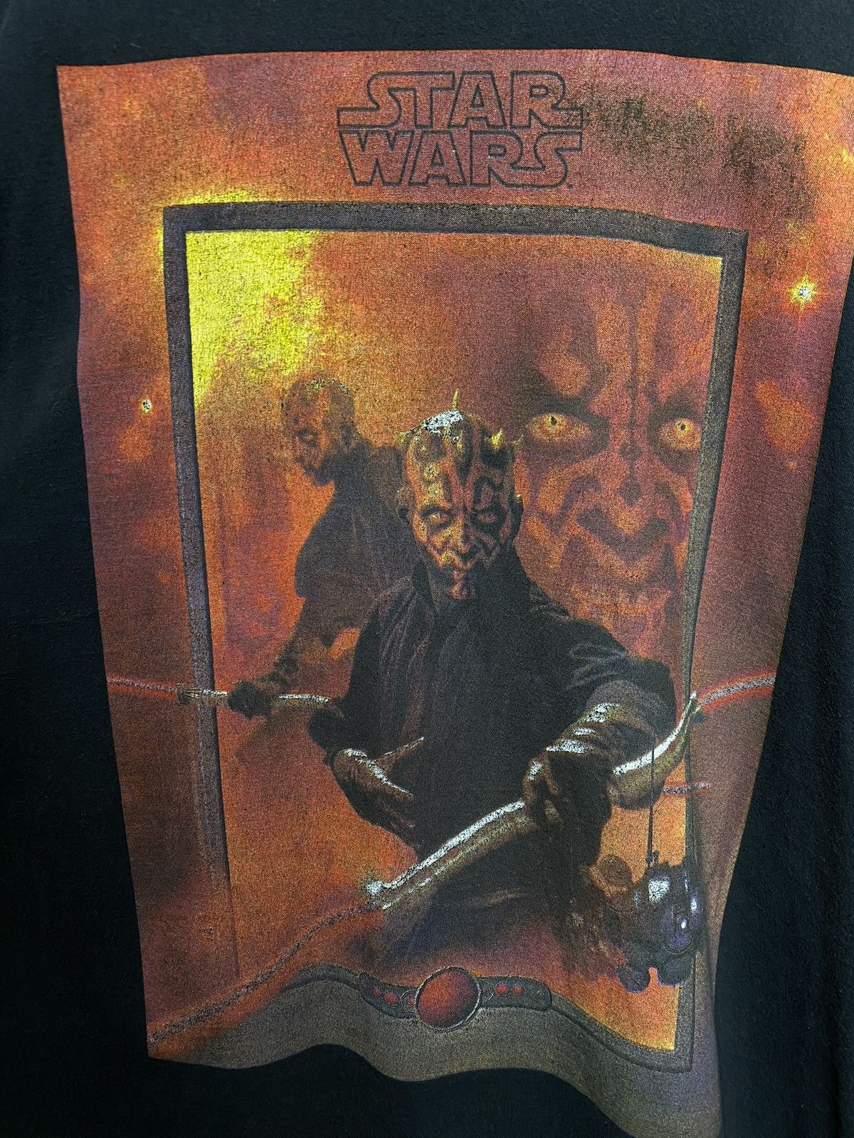 Vintage Vintage 90’s Darth Maul T-Shirt Vtg Star Wars Movie XLarge Size US XL / EU 56 / 4 - 2 Thumbnail