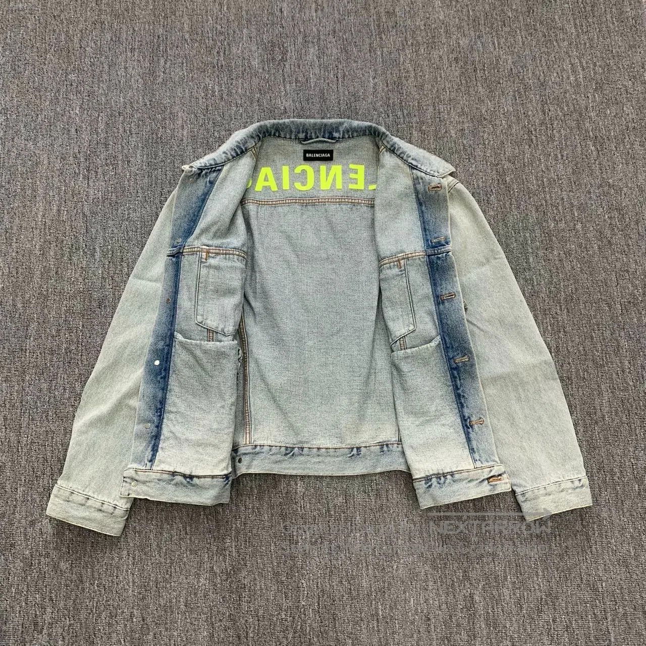 Balenciaga Balenciaga Washed Denim Jacket. Size US M / EU 48-50 / 2 - 7 Thumbnail