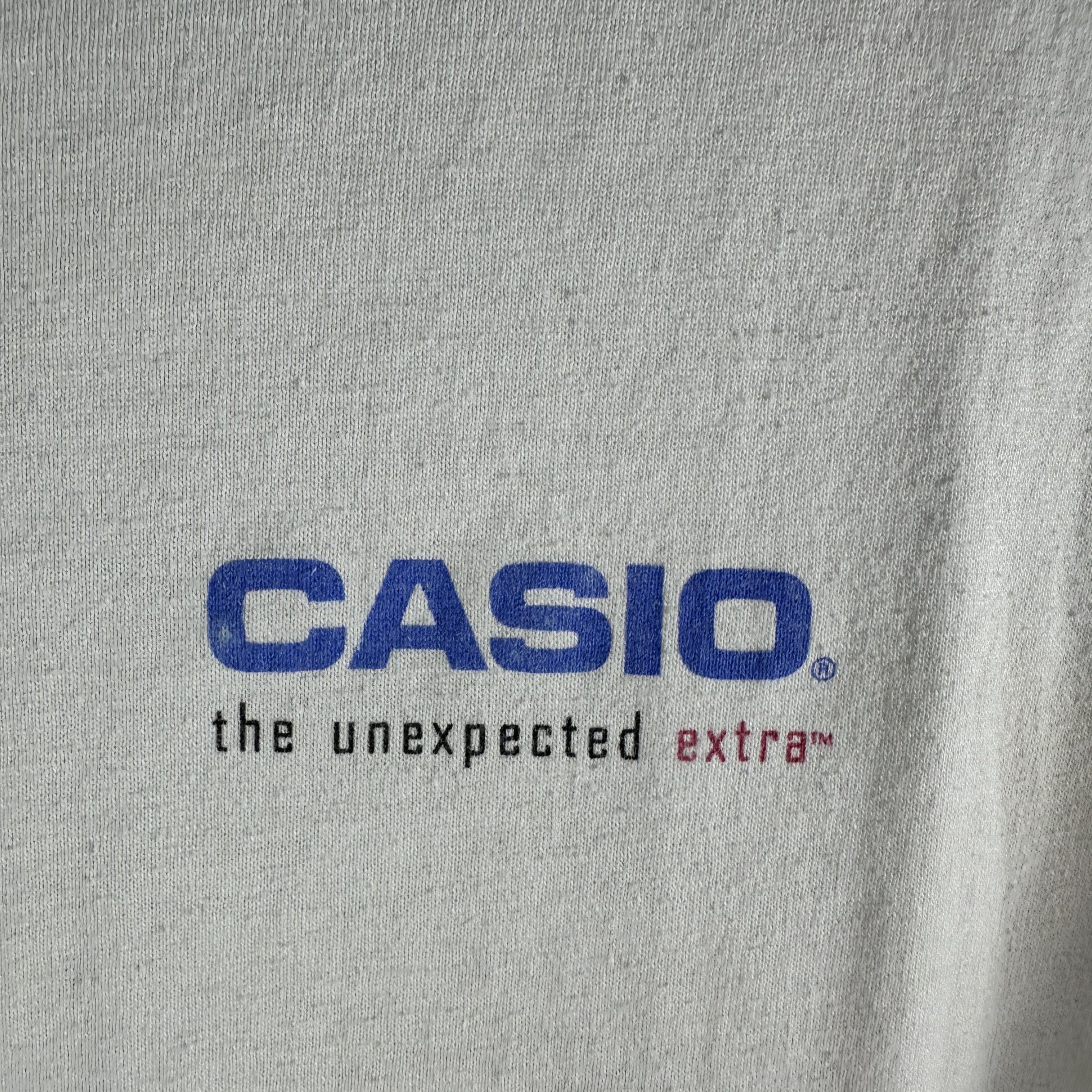 Vintage 90s Casio Innovation Continues Calculator Promo T-shirt Size US XL / EU 56 / 4 - 3 Thumbnail