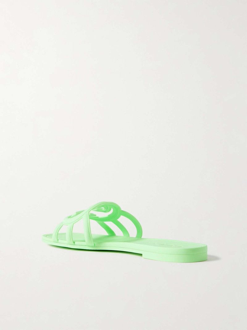 Gucci oc11z0526 Women's Interlocking G Slides Slippers in Mint Size US 5 / IT 35 - 3 Thumbnail