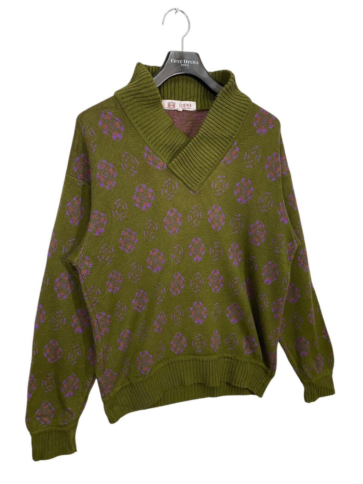 Loewe 🔥RARELY🔥Vintage loewe madrid 1846 cable knit wool sweater Size US M / EU 48-50 / 2 - 3 Thumbnail