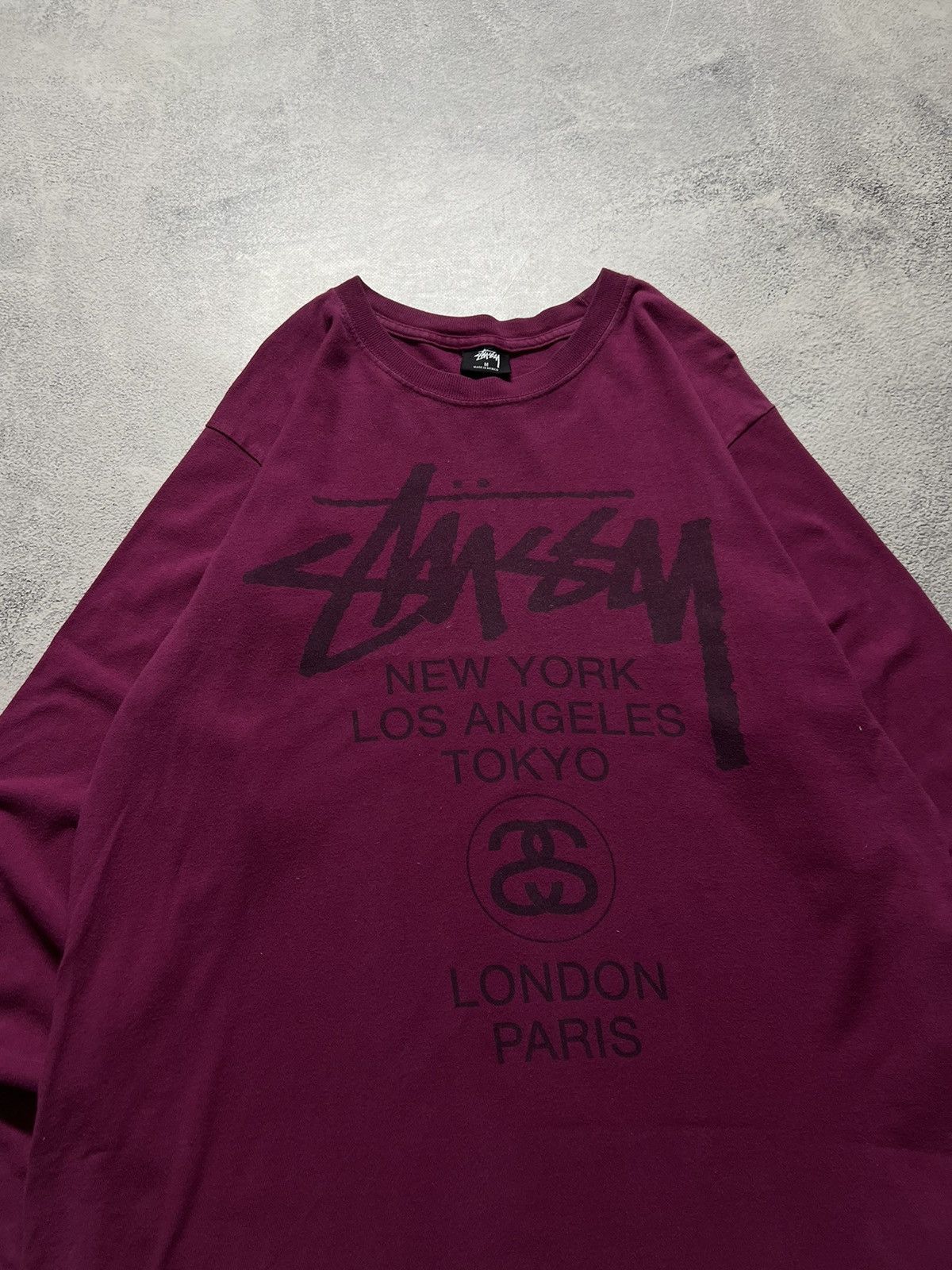 Stussy Vintage Y2k Stussy World Tour 🌎 Long Sleeve 00’s Size US M / EU 48-50 / 2 - 3 Thumbnail