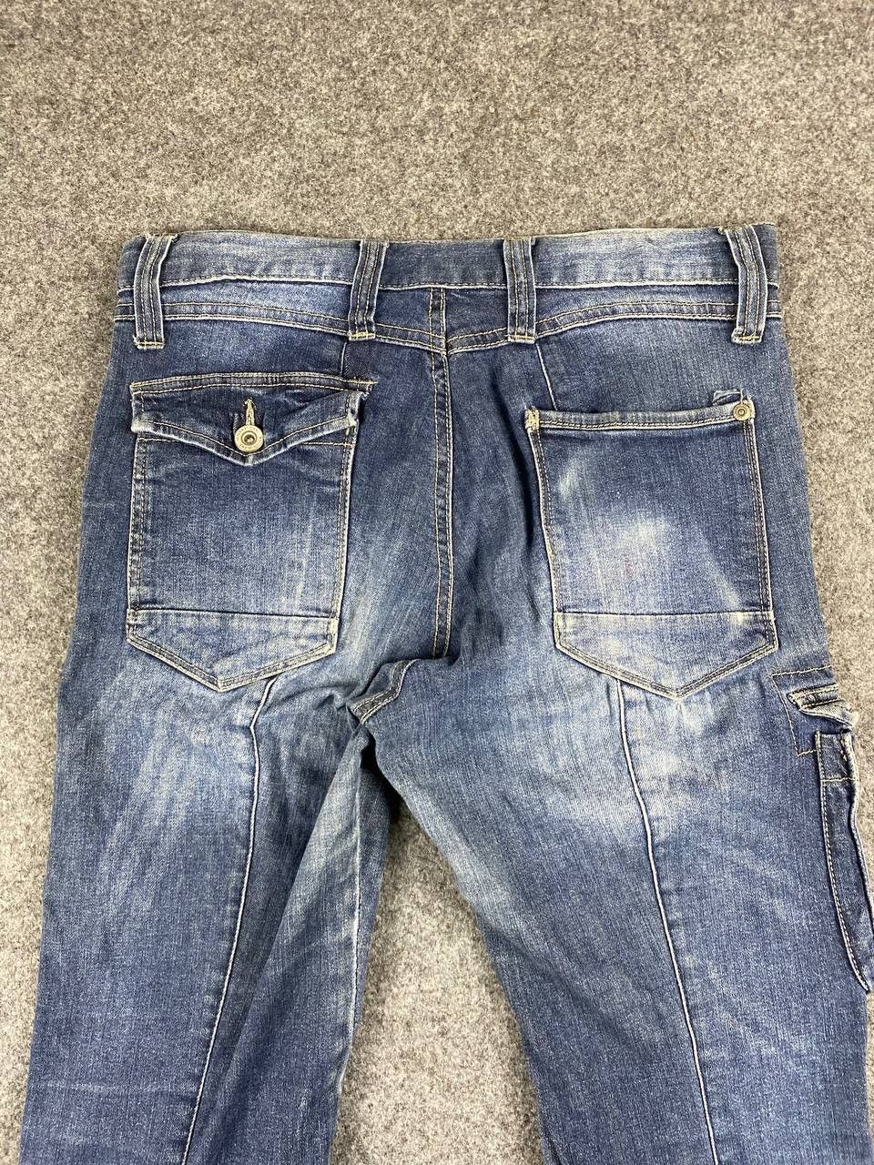 Japanese Brand japanese brand cargo denim pants nice design Size US 31 - 3 Thumbnail