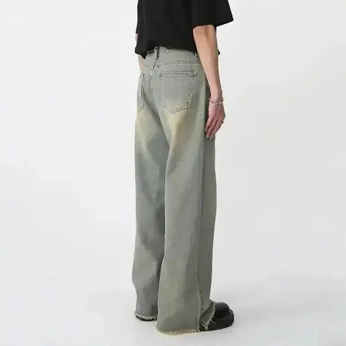 Designer × Vintage Y2K High Street Straight Wide Leg Jean Size US 31 - 4 Thumbnail