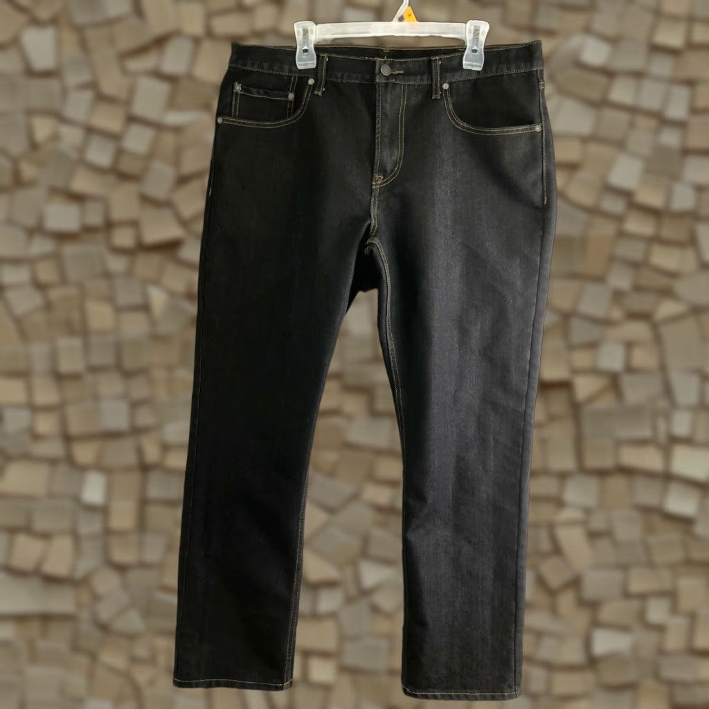 Old Navy Old Navy Jeans Mens 38x32 Mid Rise Straight Leg Denim Black Dark Wash Jeans Regular Rise Mens Size US 38 / EU 54 - 1 Thumbnail