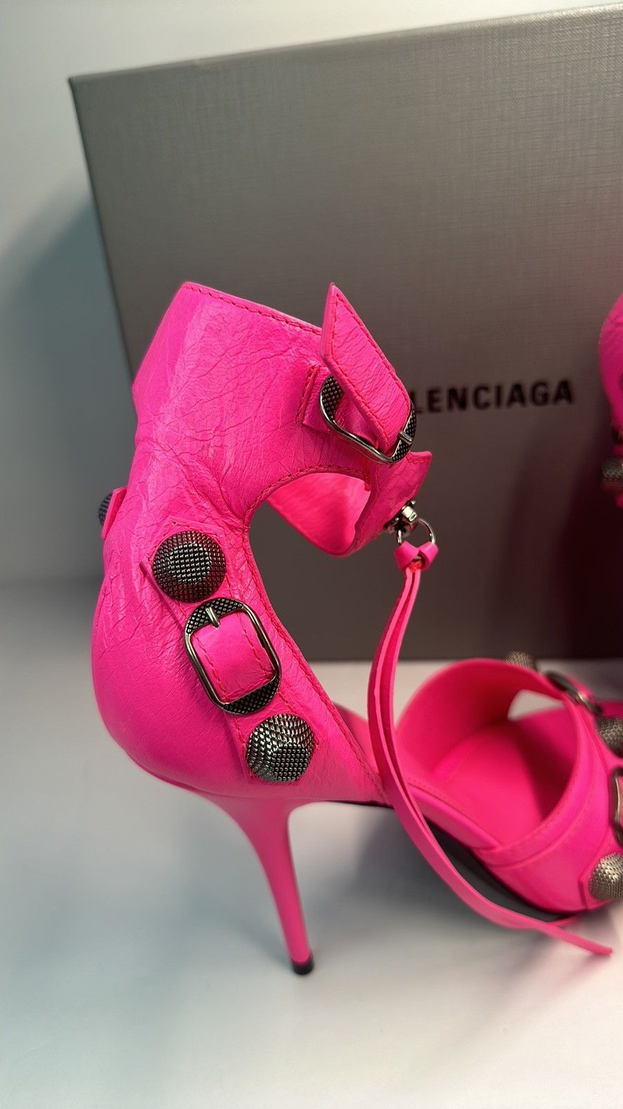 Balenciaga Balenciaga Cagole 110mm stiletto sandals Size US 9.5 / IT 39.5 - 8 Thumbnail