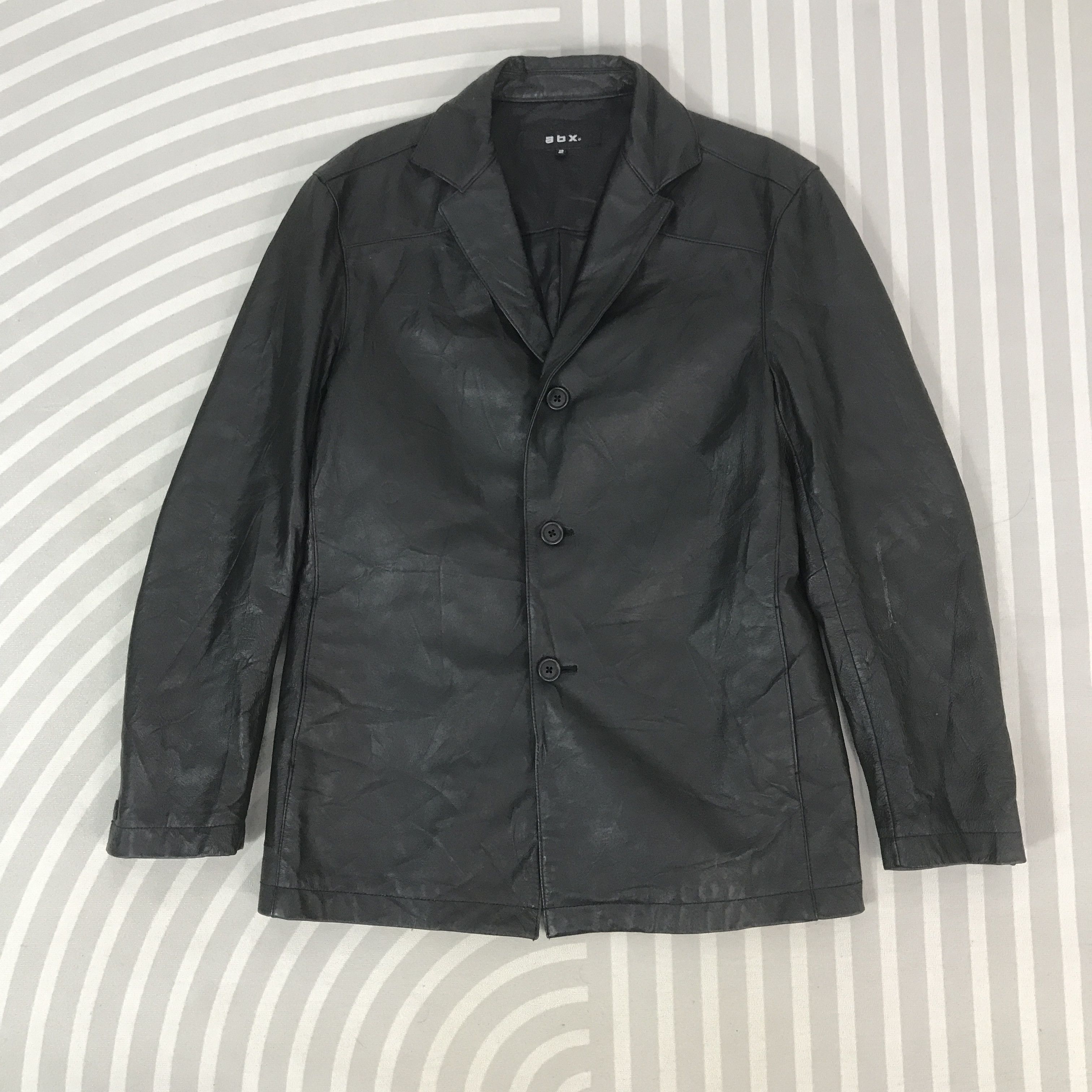 Japanese Brand Vintage Abx Leather Coat Jacket K65B5 Size US M / EU 48-50 / 2 - 1 Thumbnail