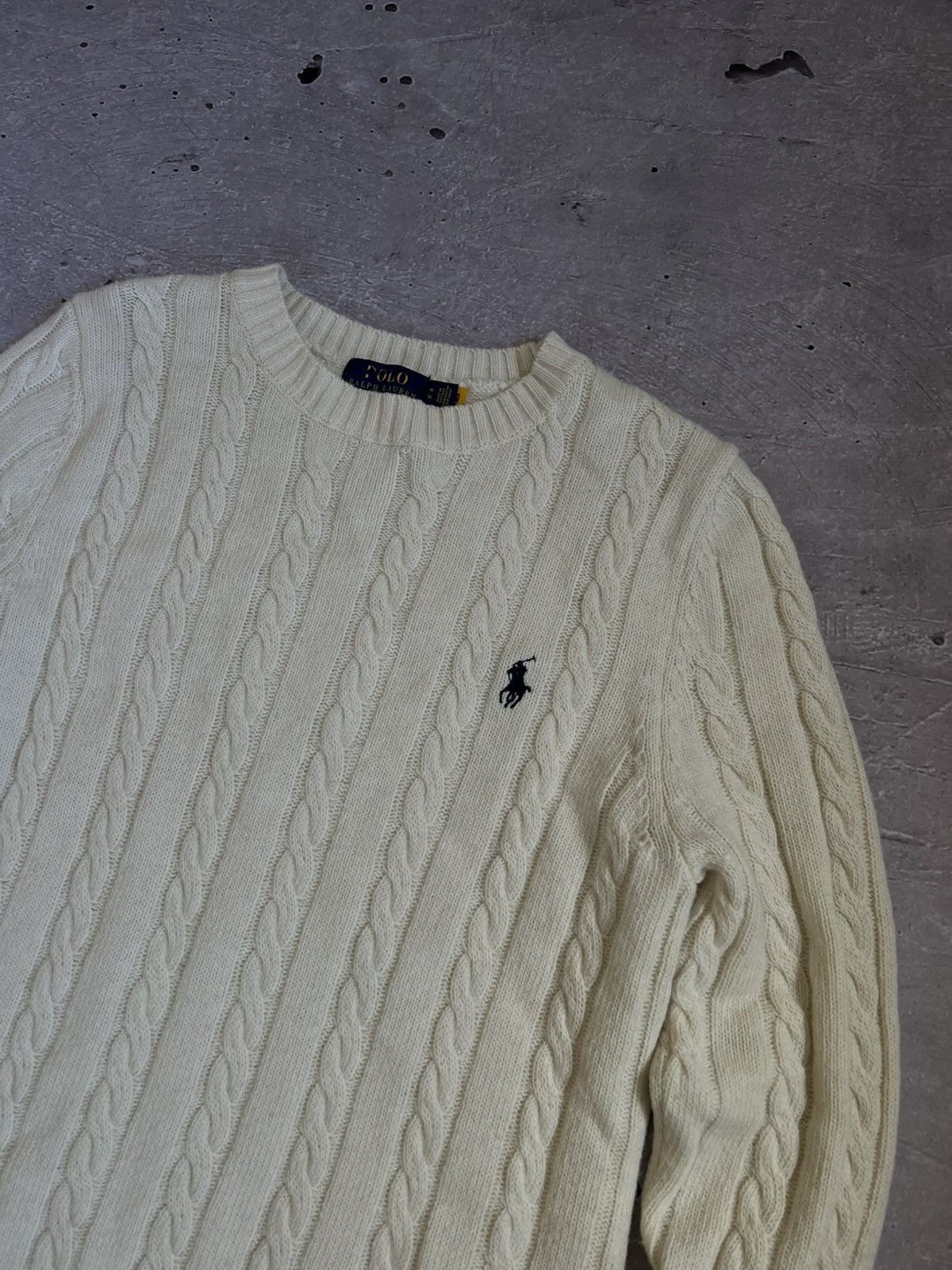 Polo Ralph Lauren Rare Cable Knit Sweater Polo Ralph Lauren M Size US M / EU 48-50 / 2 - 3 Thumbnail