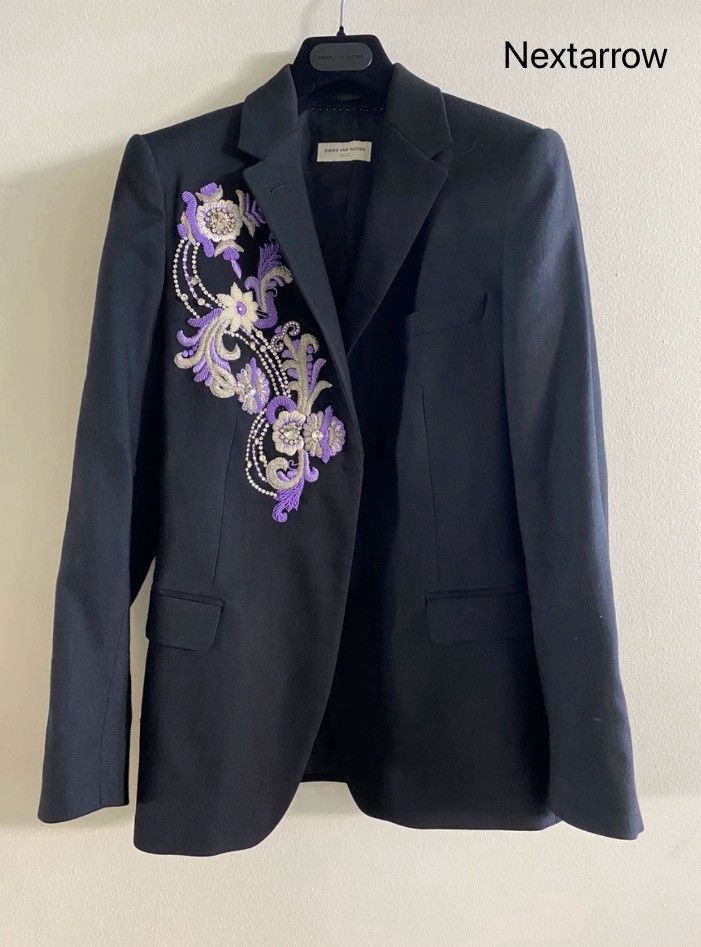 Dries Van Noten Dries van noten Studded rhinestone suit 2412-Nextarrow Size 38R - 1 Thumbnail