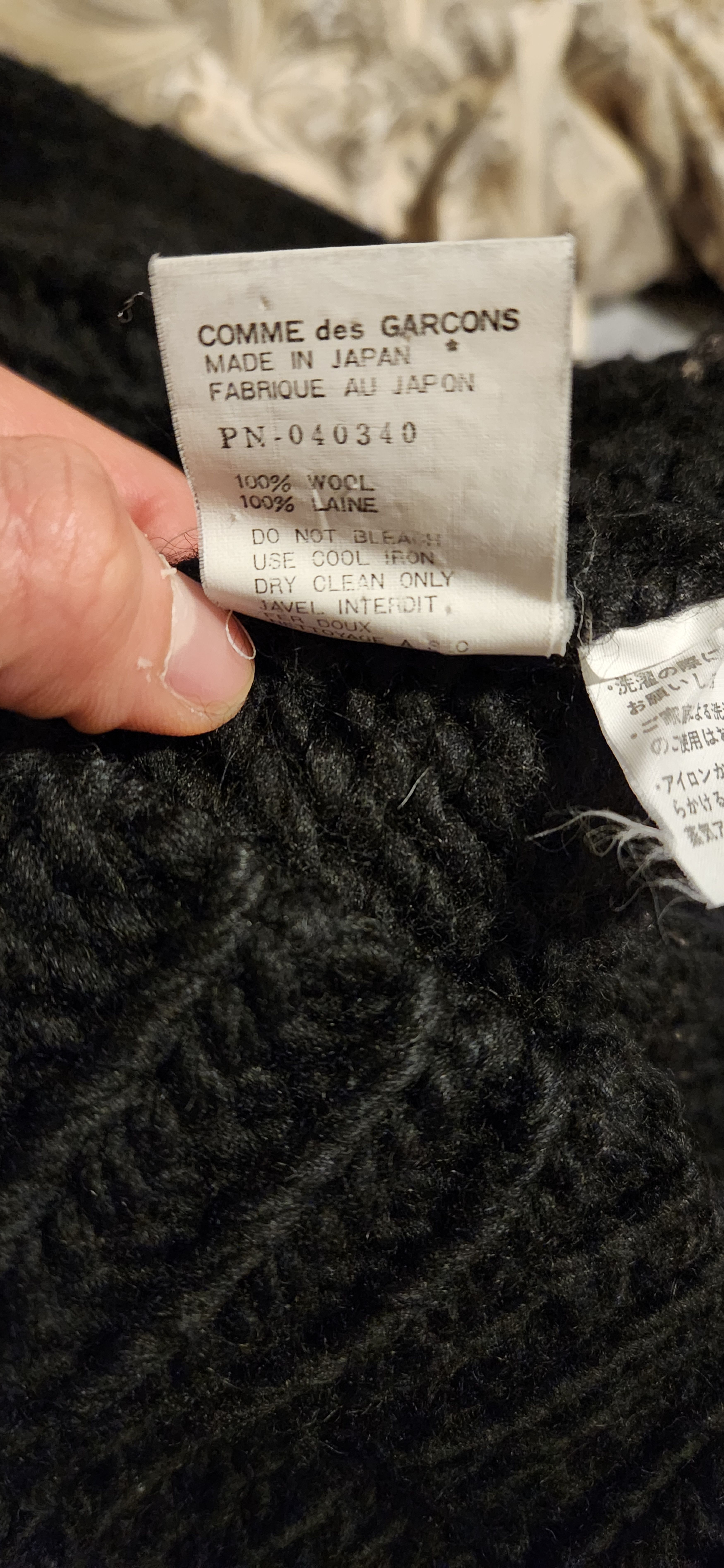 Comme des Garcons Homme Plus Comme des Garçons Homme Wool Sweater Size US M / EU 48-50 / 2 - 6 Thumbnail