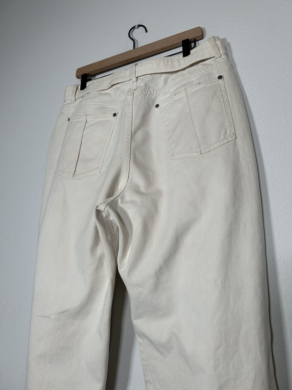 Peter Do SS22 Pleated Belted Oversized Jeans Size US 34 / EU 50 - 5 Thumbnail