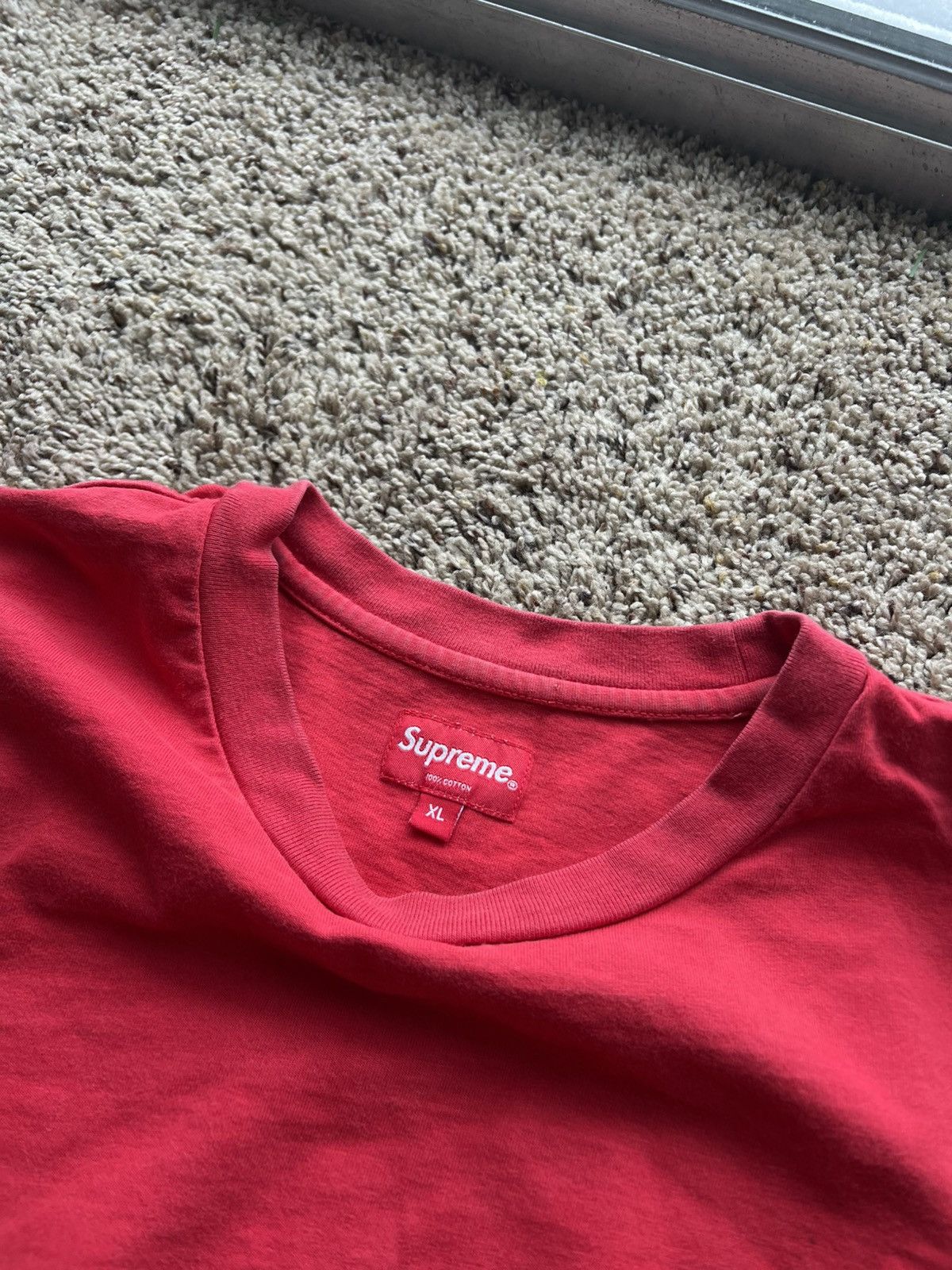 Supreme Supreme Trademark long sleeve red big logo Size US XL / EU 56 / 4 - 3 Thumbnail