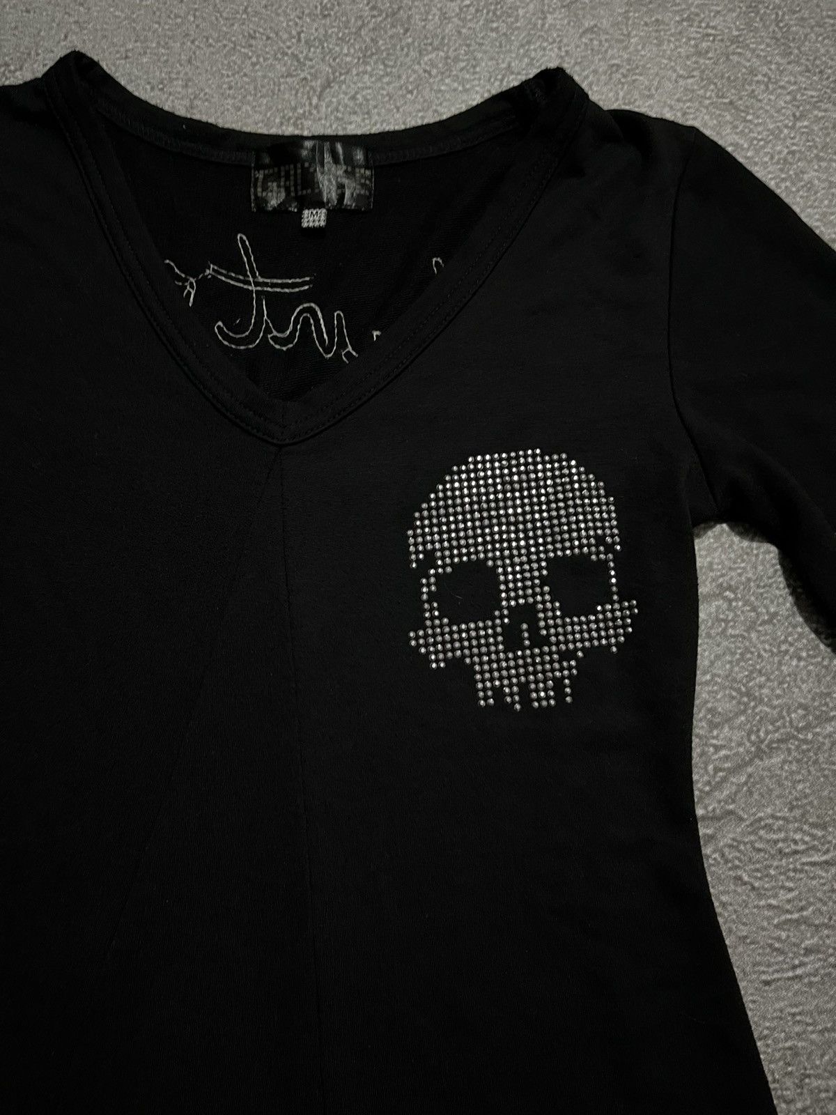 Japanese Brand Japanese GALYGE Gothic Skull Long Sleeve T-shirt Size M / US 6-8 / IT 42-44 - 3 Thumbnail