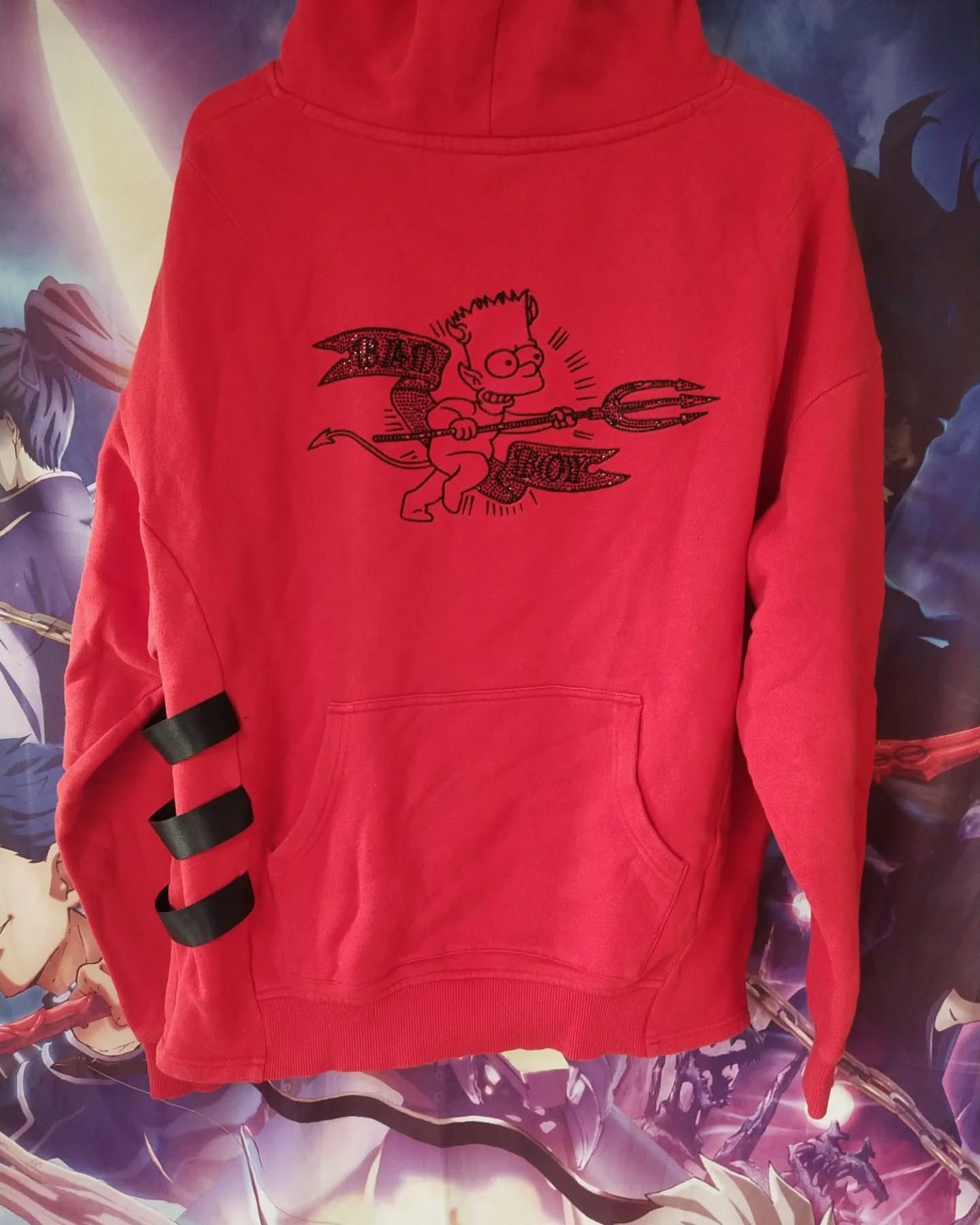 Beauty Beast The Simpsons Bad Boy Red Cartoon Streetwear Hoodie Size US M / EU 48-50 / 2 - 1 Thumbnail