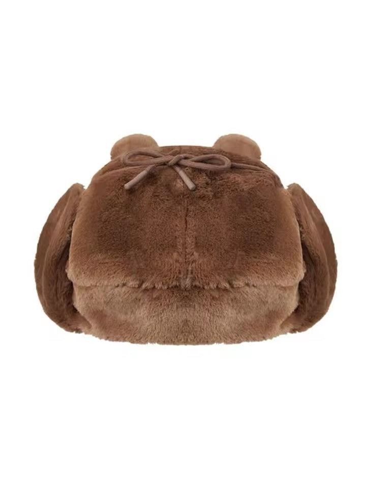 Other Brown Bear Autumn Winter Warm Hat Size ONE SIZE - 5 Thumbnail