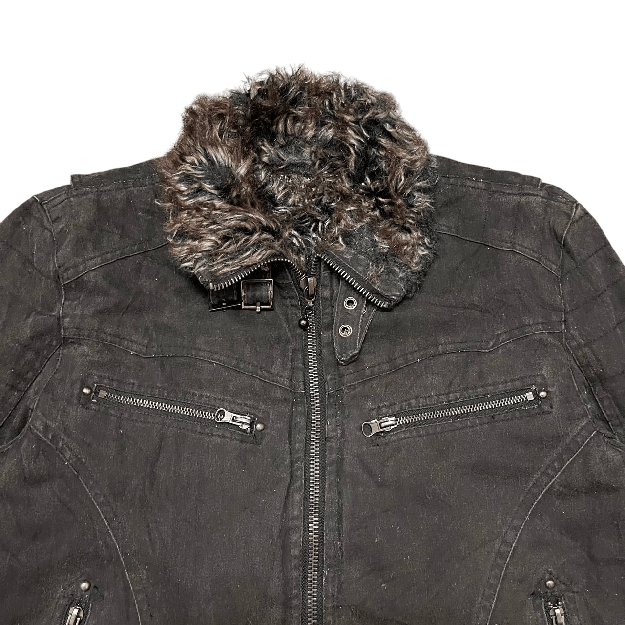 In The Attic In The Attic Fur Jacket Punk Helmut Lang Astro Inspired Size US L / EU 52-54 / 3 - 2 Thumbnail