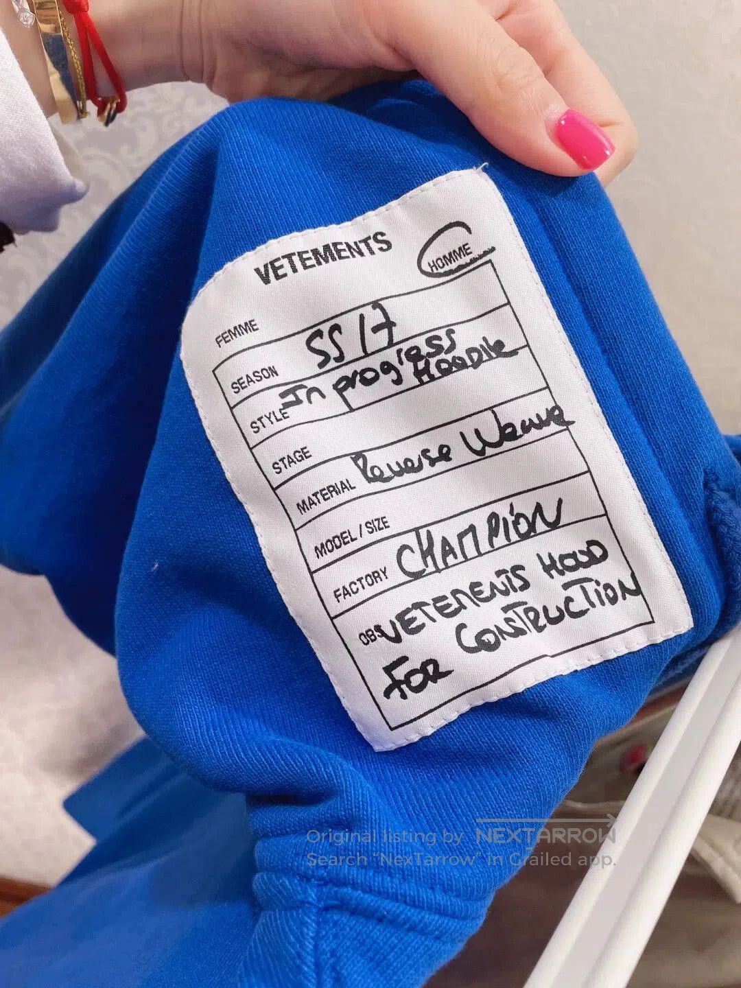Vetements Vetements Champion Collaboration Sweatshirt. Size US S / EU 44-46 / 1 - 4 Thumbnail