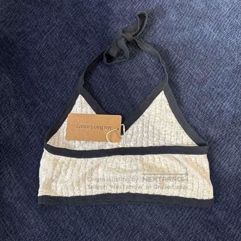 Chanel Chanel Black and white color-matched hanging neck strap Size XS / US 0-2 / IT 36-38 - 2 Thumbnail