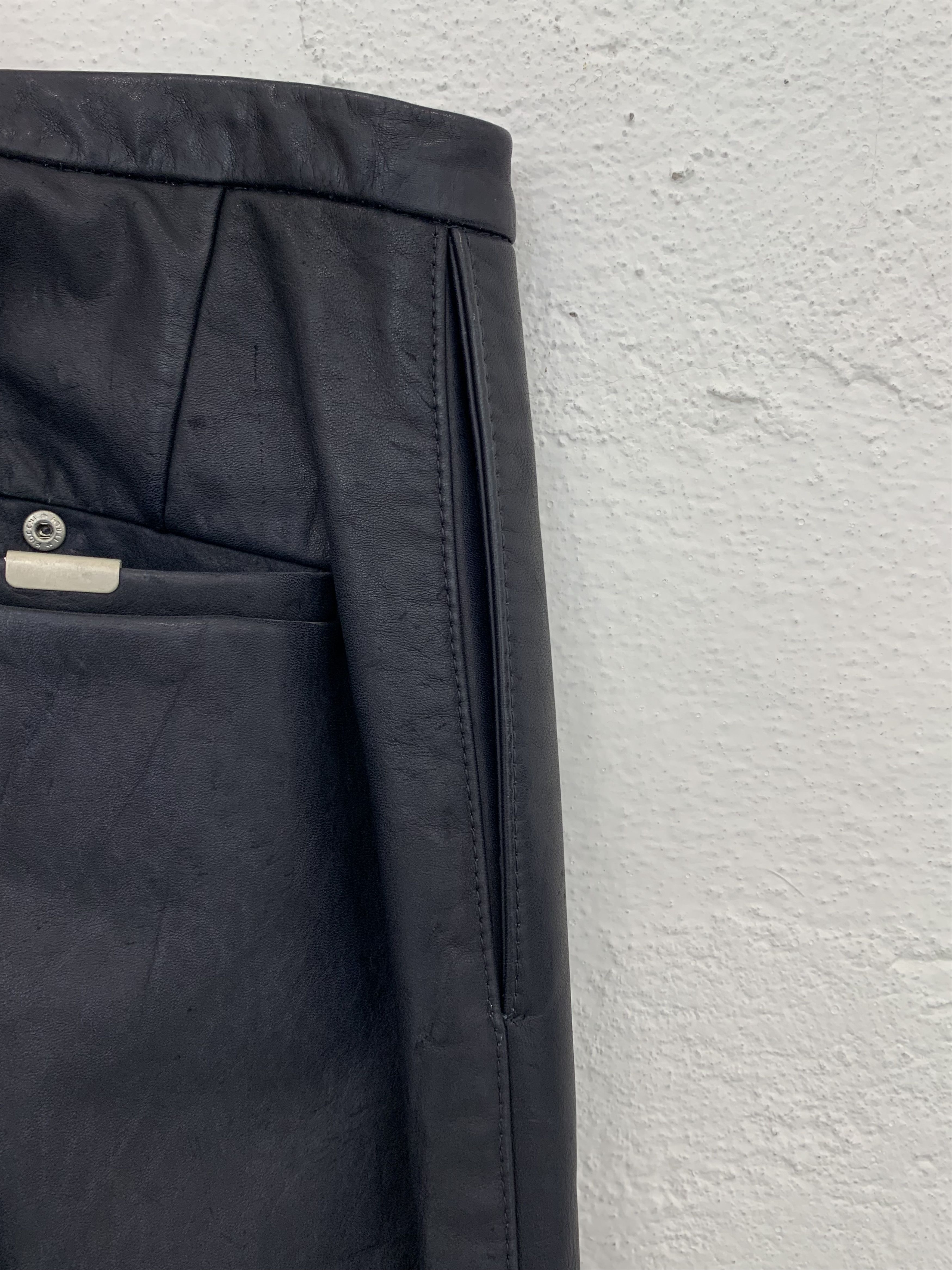 Carol Christian Poell CAROL CHRISTIAN POELL MALE FALL 2000 2001 LEATHER PANTS Size US 32 / EU 48 - 15 Thumbnail