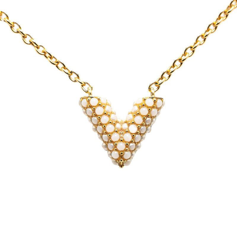 Louis Vuitton Louis Vuitton Louis Vuitton Essential V Necklace M68358 Gold Plated Metal Necklace M68358 in Very Good Condition Size ONE SIZE - 1 Thumbnail