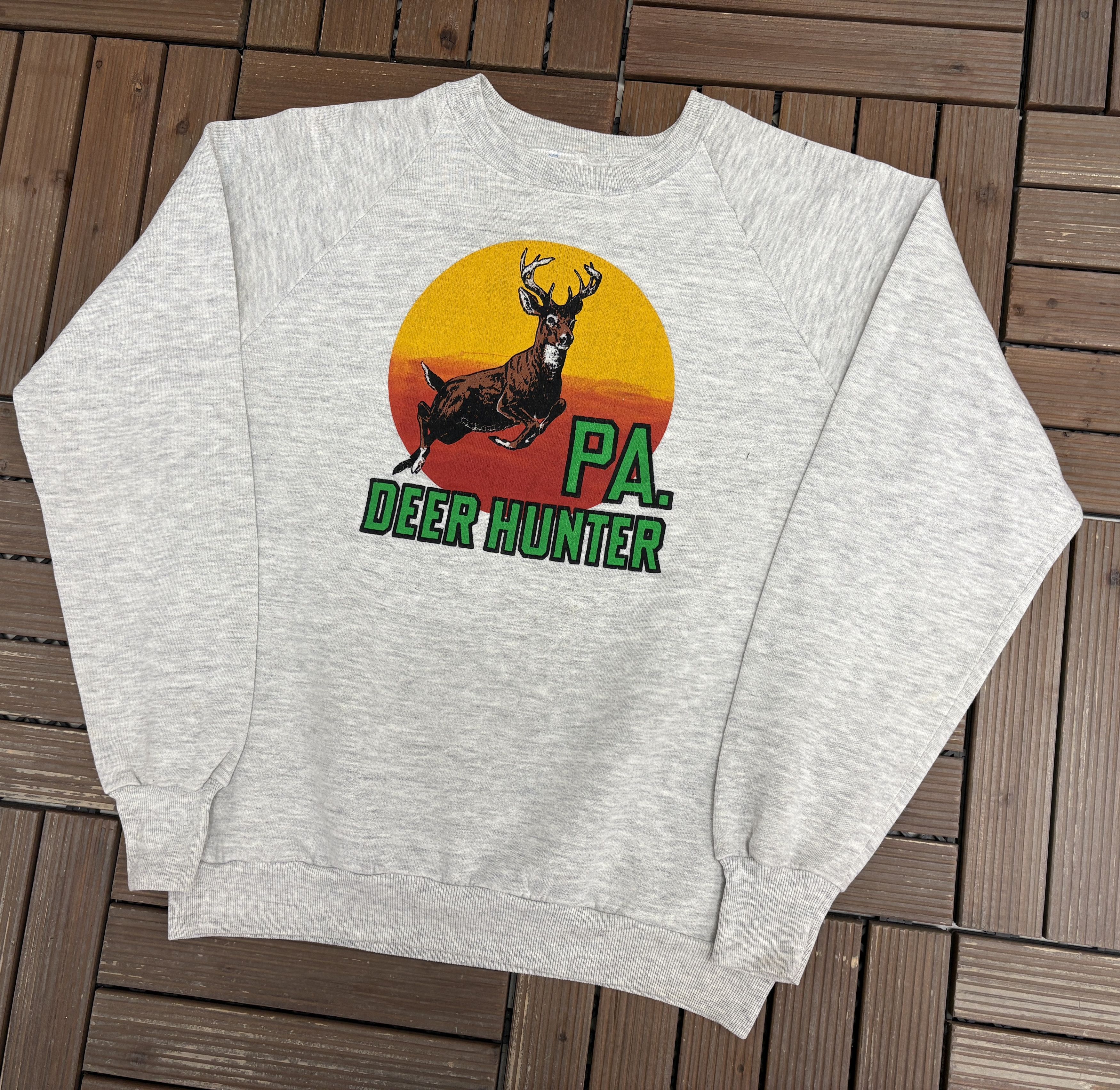 Vintage Pennsylvania Deer Hunter Vintage Grey Sweater Crewneck Size US XL / EU 56 / 4 - 3 Thumbnail