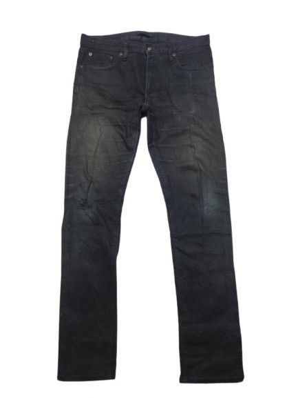 Uniqlo UNIQLO DISTRESSED DENIM BLACK SELVEDGE Size US 34 / EU 50 - 1 Thumbnail