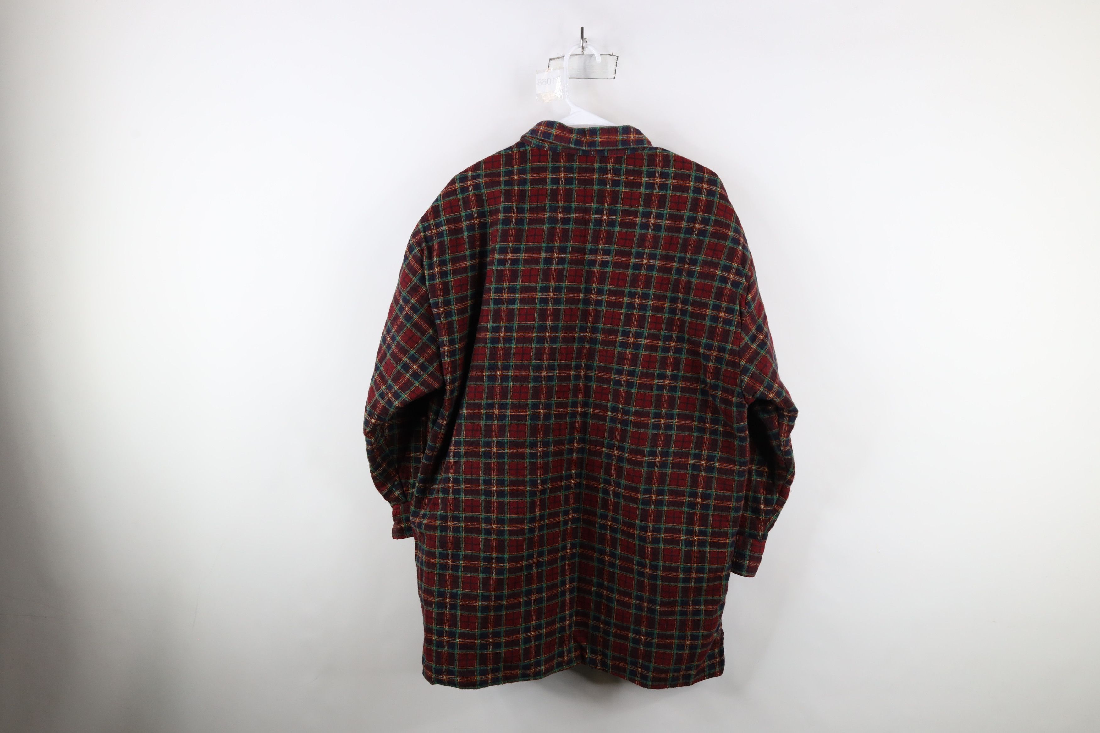Vintage Vintage 90s Streetwear Flannel Button Shirt Jacket Jac Shirt Size US XXL / EU 58 / 5 - 9 Thumbnail