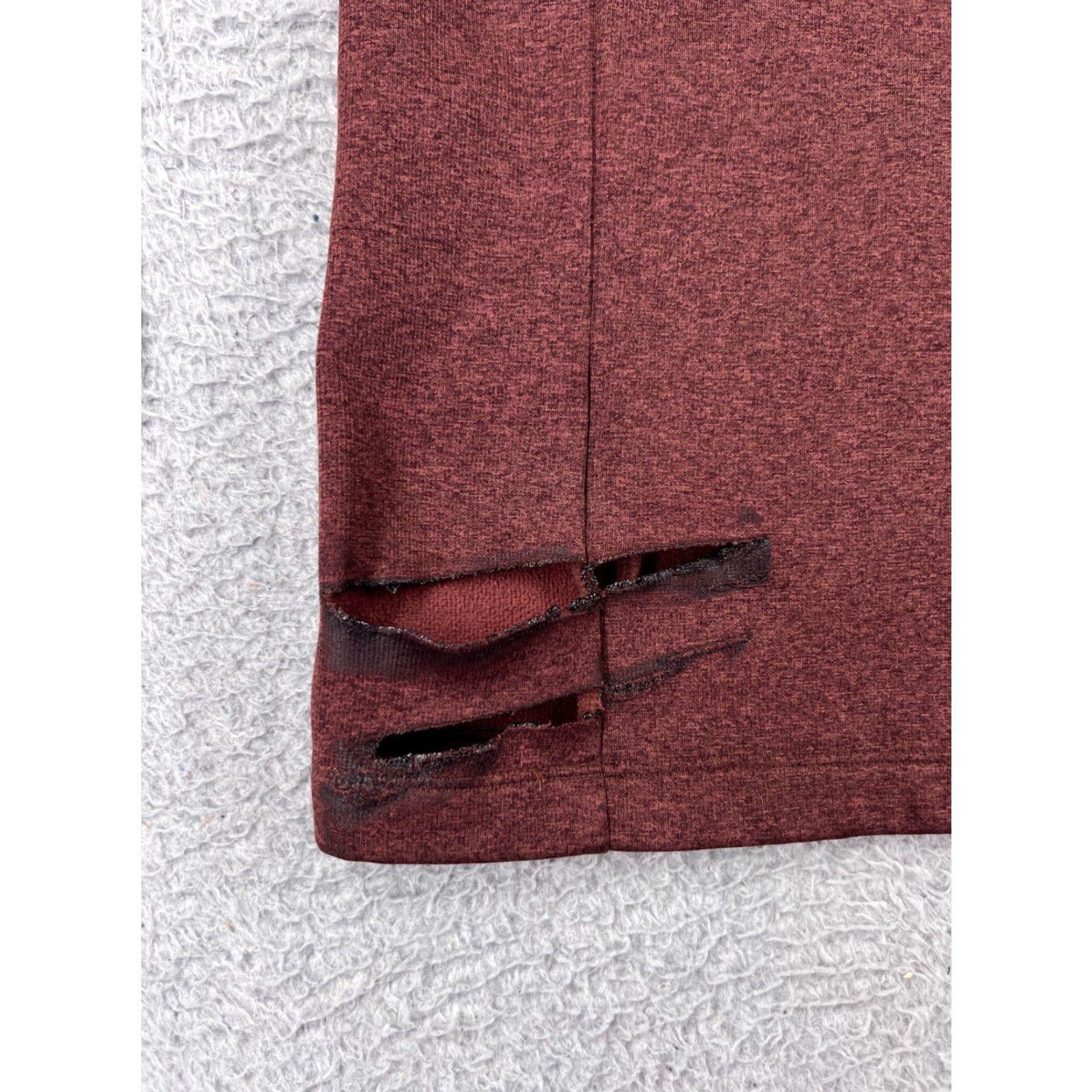 The North Face The North Face Sweater Mens Large Red 1/4 Zip Pullover Long Sleeve Polyester Knit Size US L / EU 52-54 / 3 - 3 Thumbnail