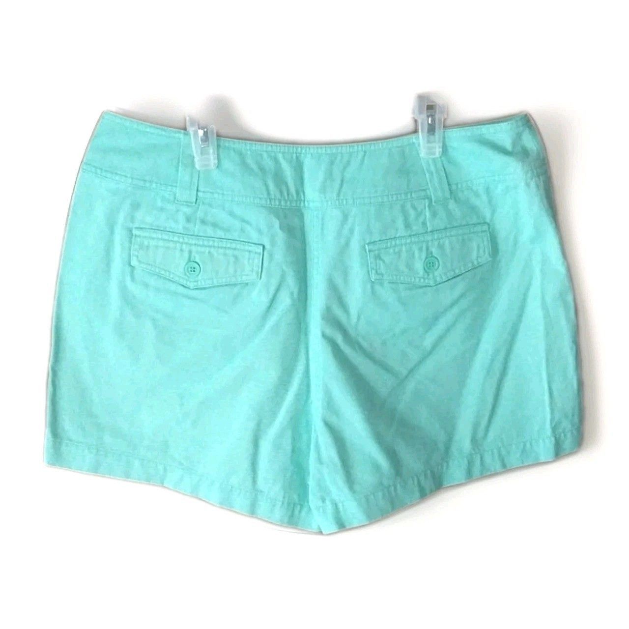 Other New York & Company Womens 12 Mint Green Shorts Khaki Casual Size 34" / US 12 / IT 48 - 2 Thumbnail