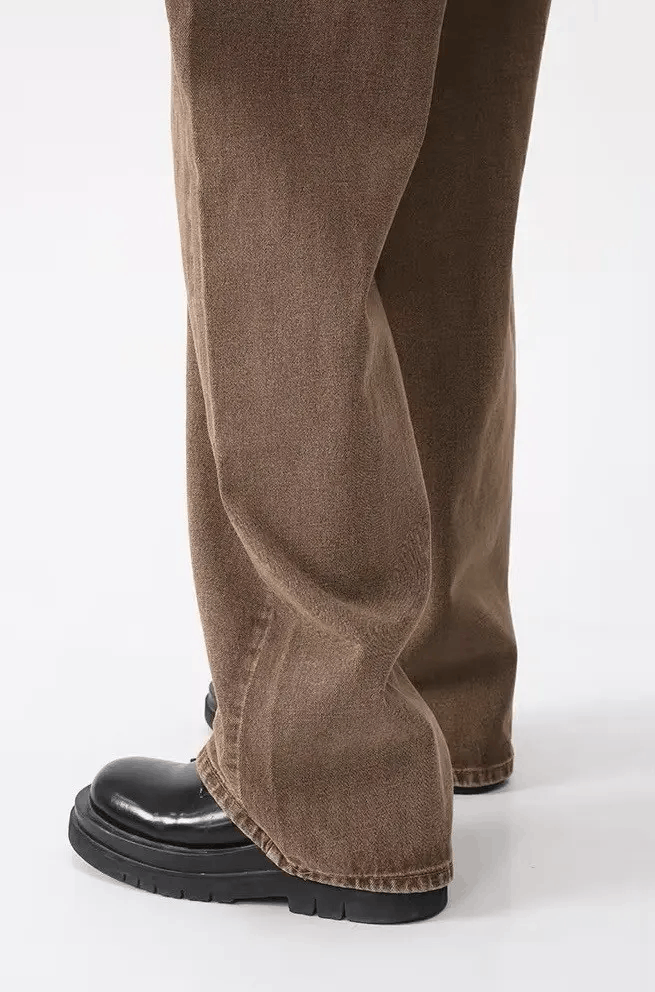 Jean × Vintage Vintage Style Coffee Straight Loose Jeans Pants Size US 32 / EU 48 - 6 Thumbnail