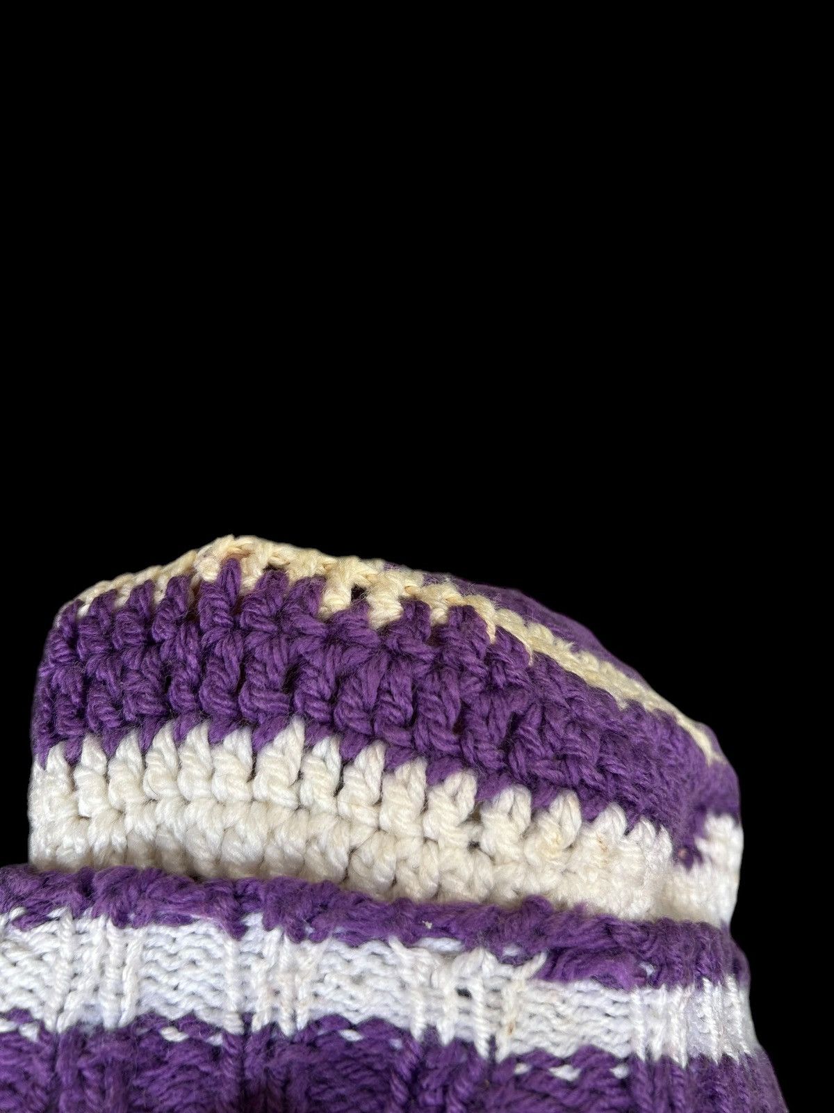 Japanese Brand × Kapital × Vintage Crochet Knitted Handmade Beanie Hats ☠️☠️ Size ONE SIZE - 6 Thumbnail