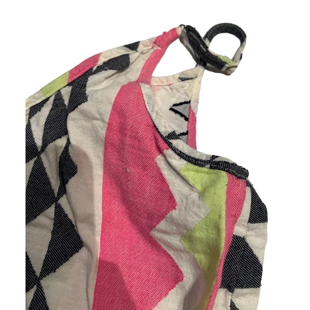 Velvet Velvet Graham & Spencer Large Neon & Black Geometric Dress Size L / US 10 / IT 46 - 5 Thumbnail