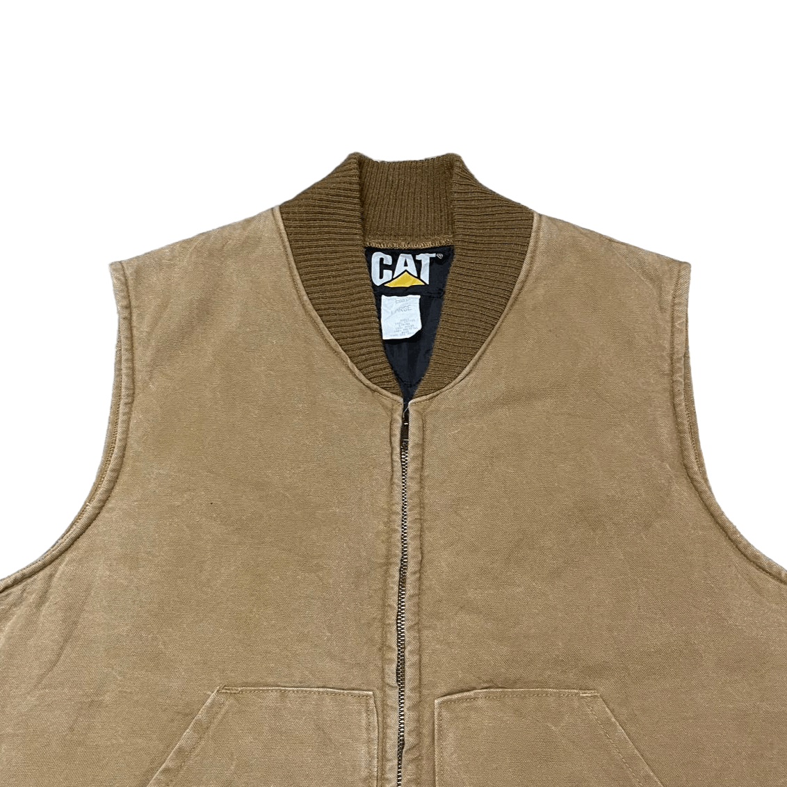 Caterpillar Vintage 80's Caterpillar Cat Duck Chore Vest Size US L / EU 52-54 / 3 - 2 Thumbnail