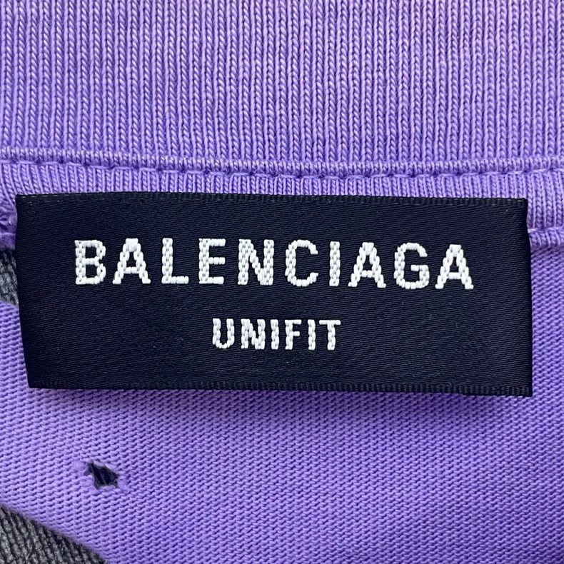 Balenciaga Balenciaga Cracked Design Round Neck Short Sleeve Size S / US 4 / IT 40 - 8 Thumbnail