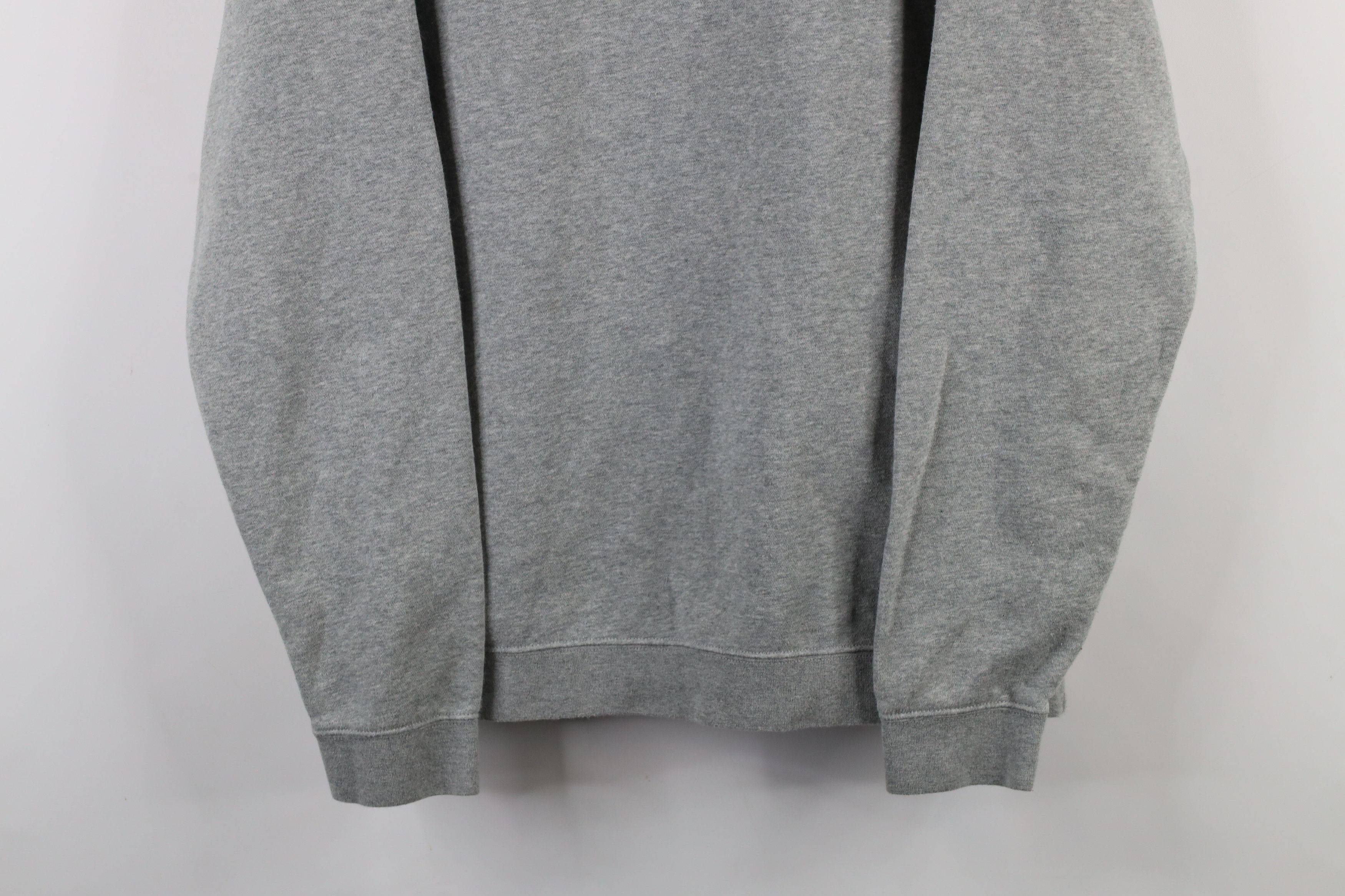 Nike × Vintage Vintage Nike Mini Swoosh Crewneck Sweatshirt Heather Gray Size US L / EU 52-54 / 3 - 3 Thumbnail