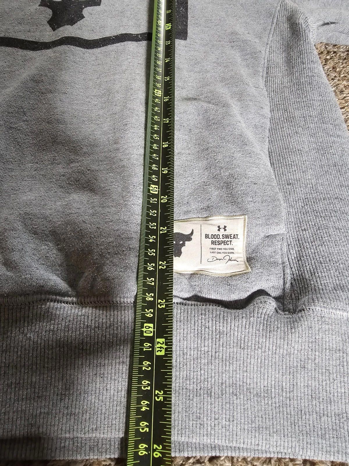 Under Armour Under Armour Mens Project Rock Hoodie Blood Sweat Respect S Size US S / EU 44-46 / 1 - 6 Thumbnail